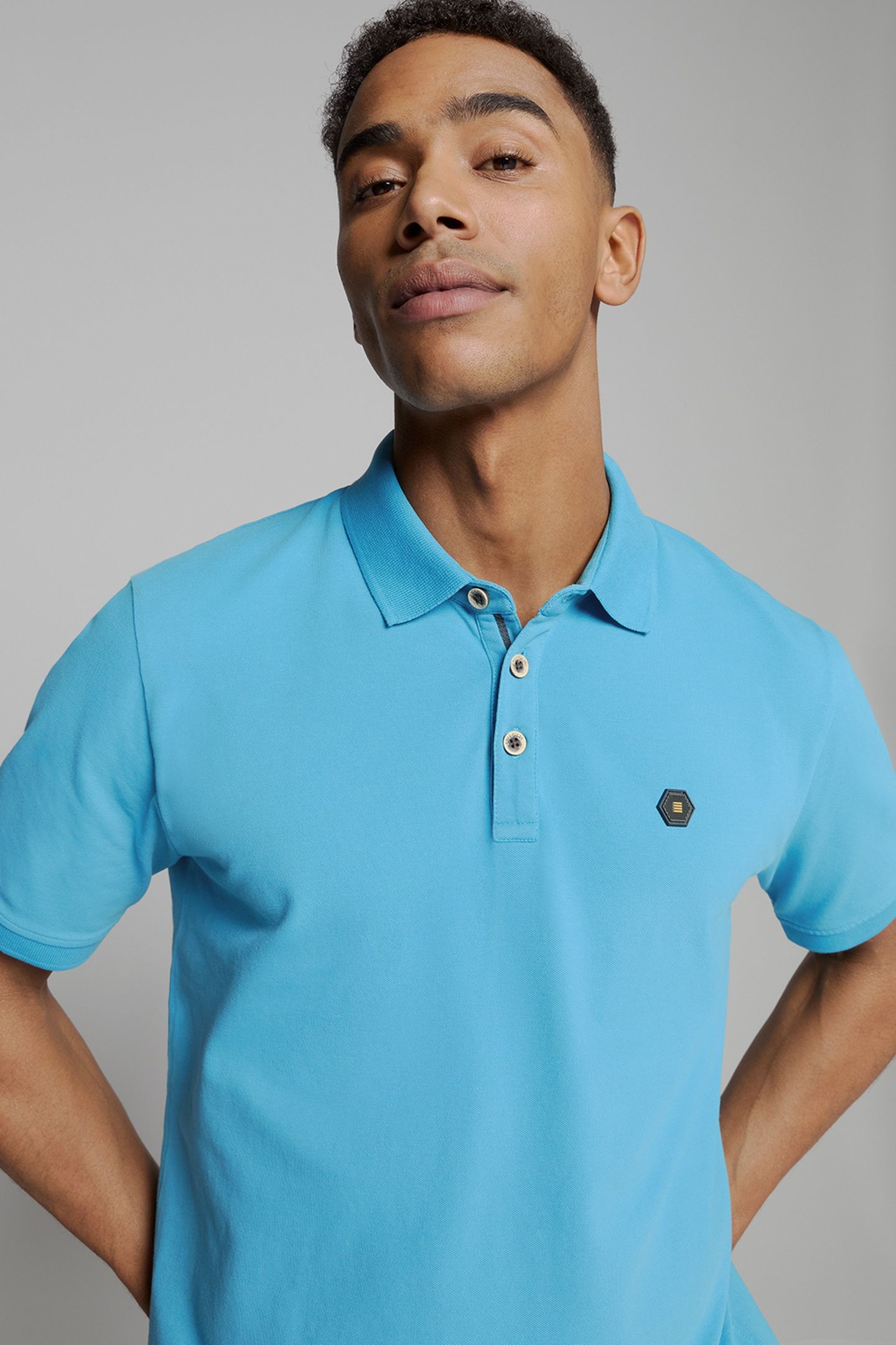 POLO PIQUE GARMENT DYED SEABLUE 2