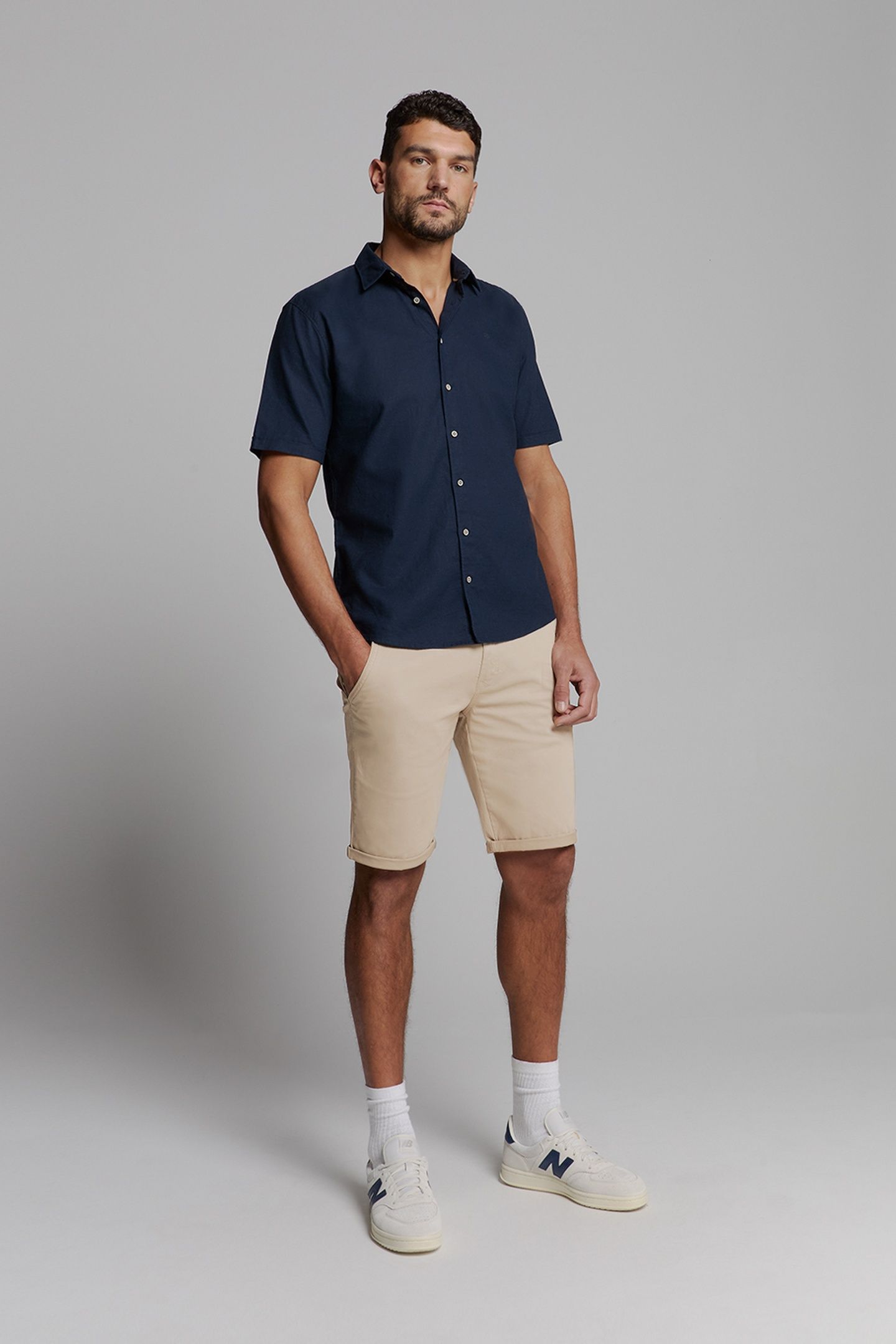 SHORT CHINO GARMENT DYED TWILL STRETCH LIGHT DESERT 2