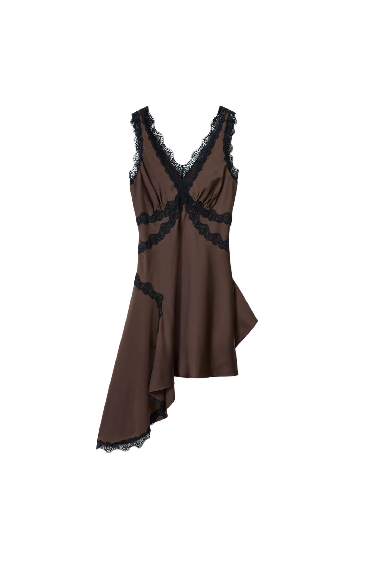 ILKA LACE DRESS BITTER BROWN 5