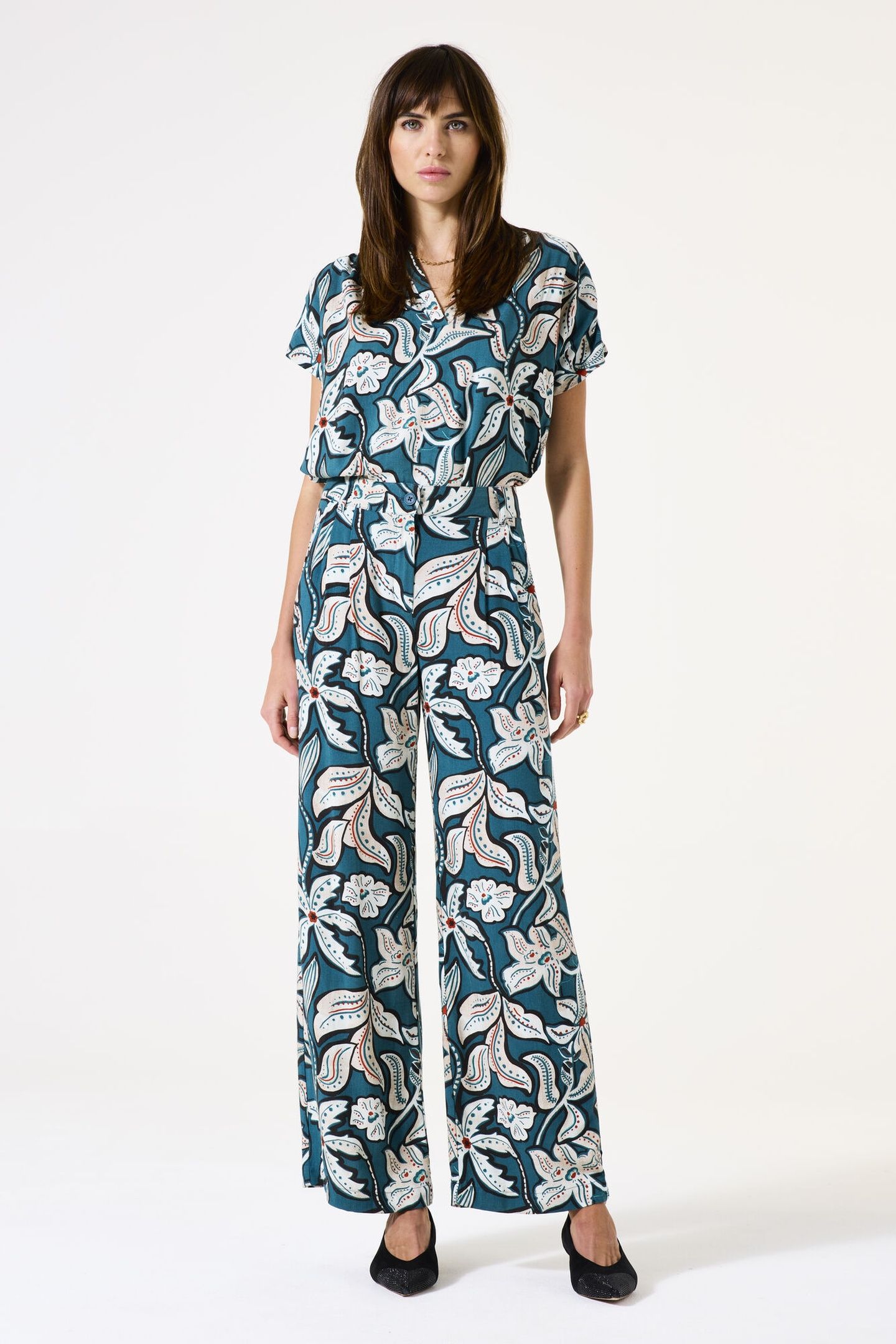 LADIES SHIRT SS BLUE LAGOON 2