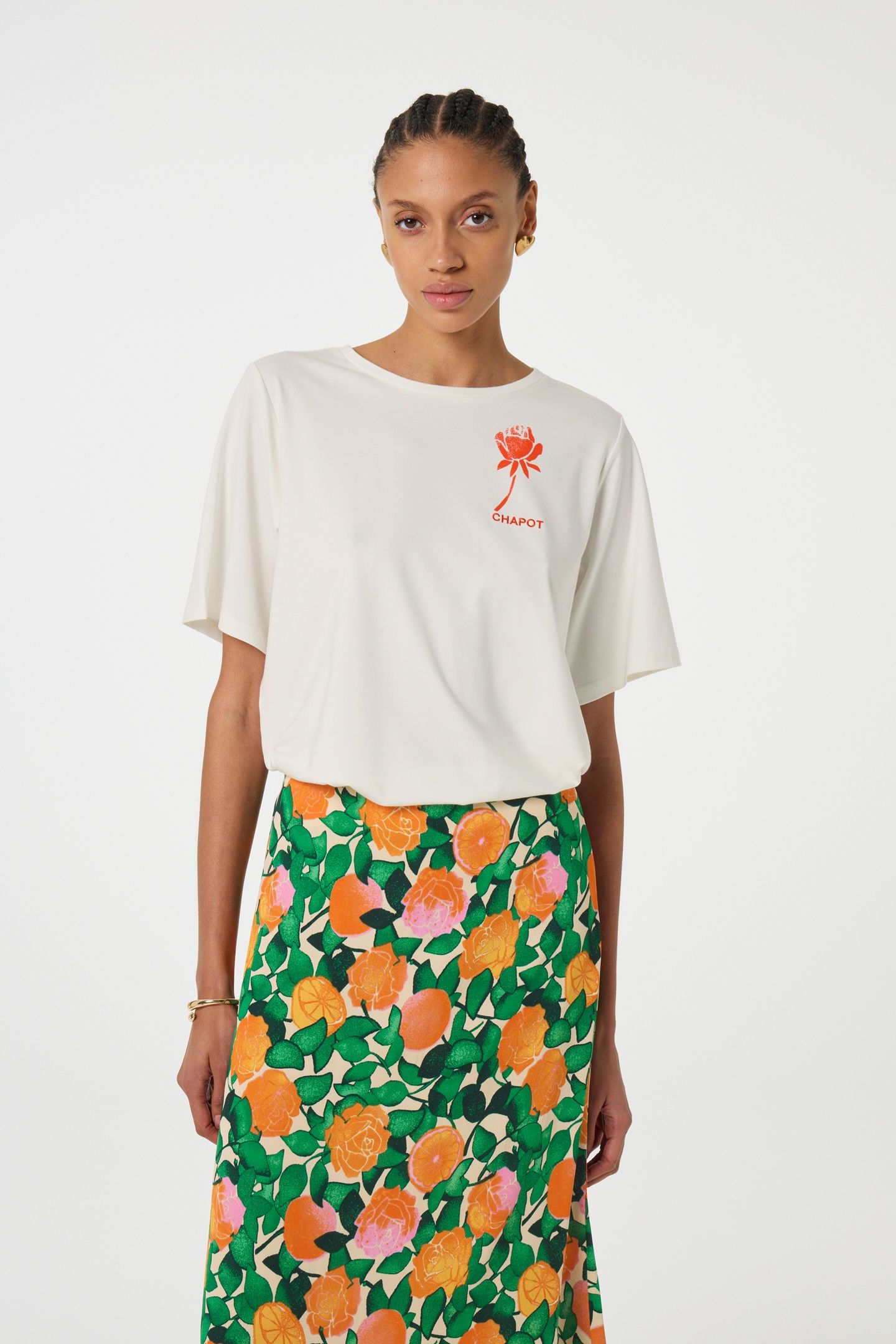 LAURENT SKIRT GRASS IS GREENER/JUS 1