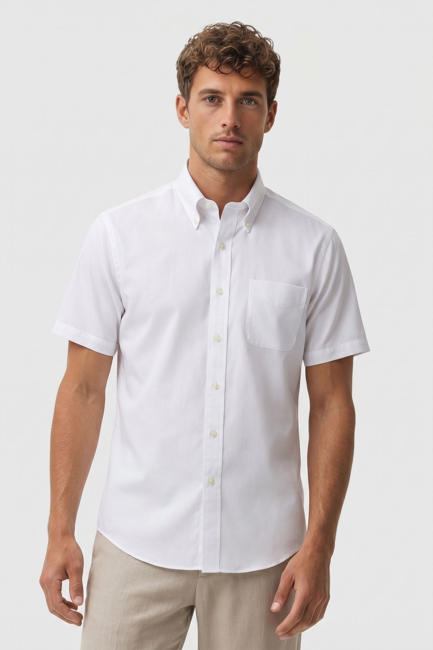 NON-IRON REGULAR SHIRT WHITE 1
