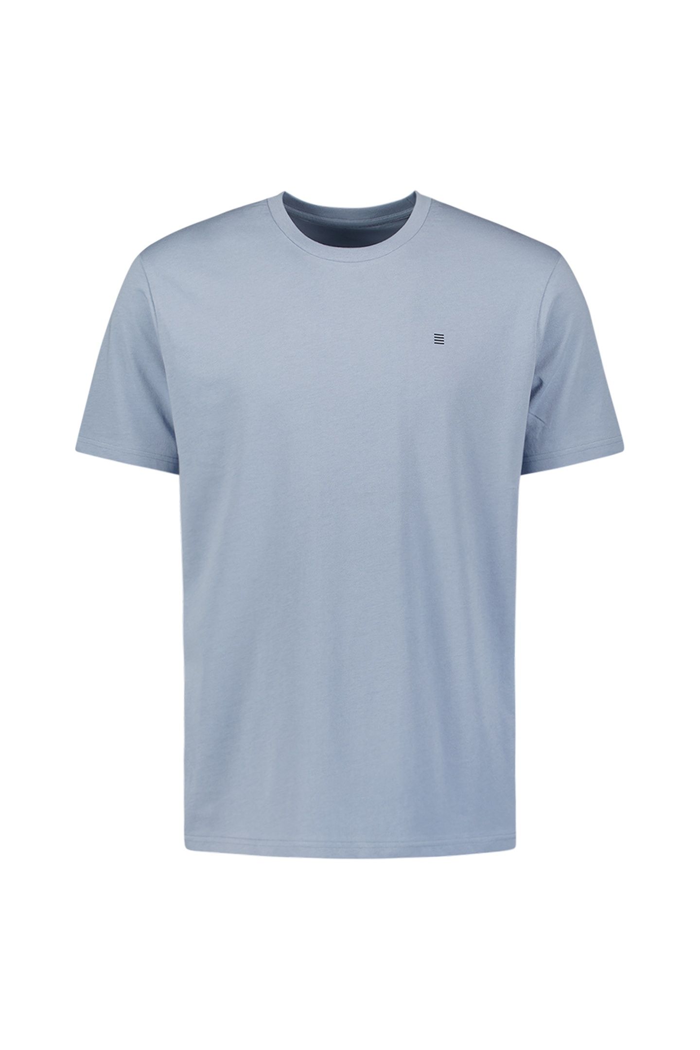 T-SHIRT CREWNECK SOLID BASIC DUSTY BLUE 5
