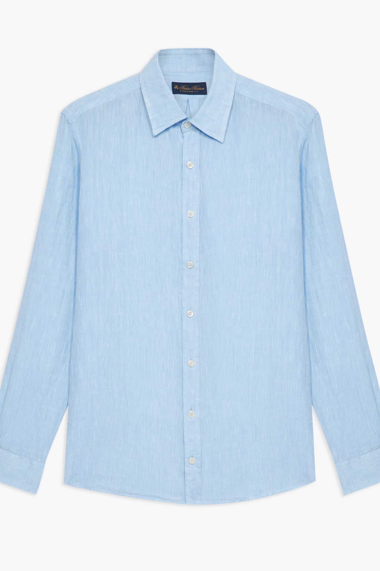 CLASSIC COLLAR SHIRT LINEN LIGHT BLUE 1