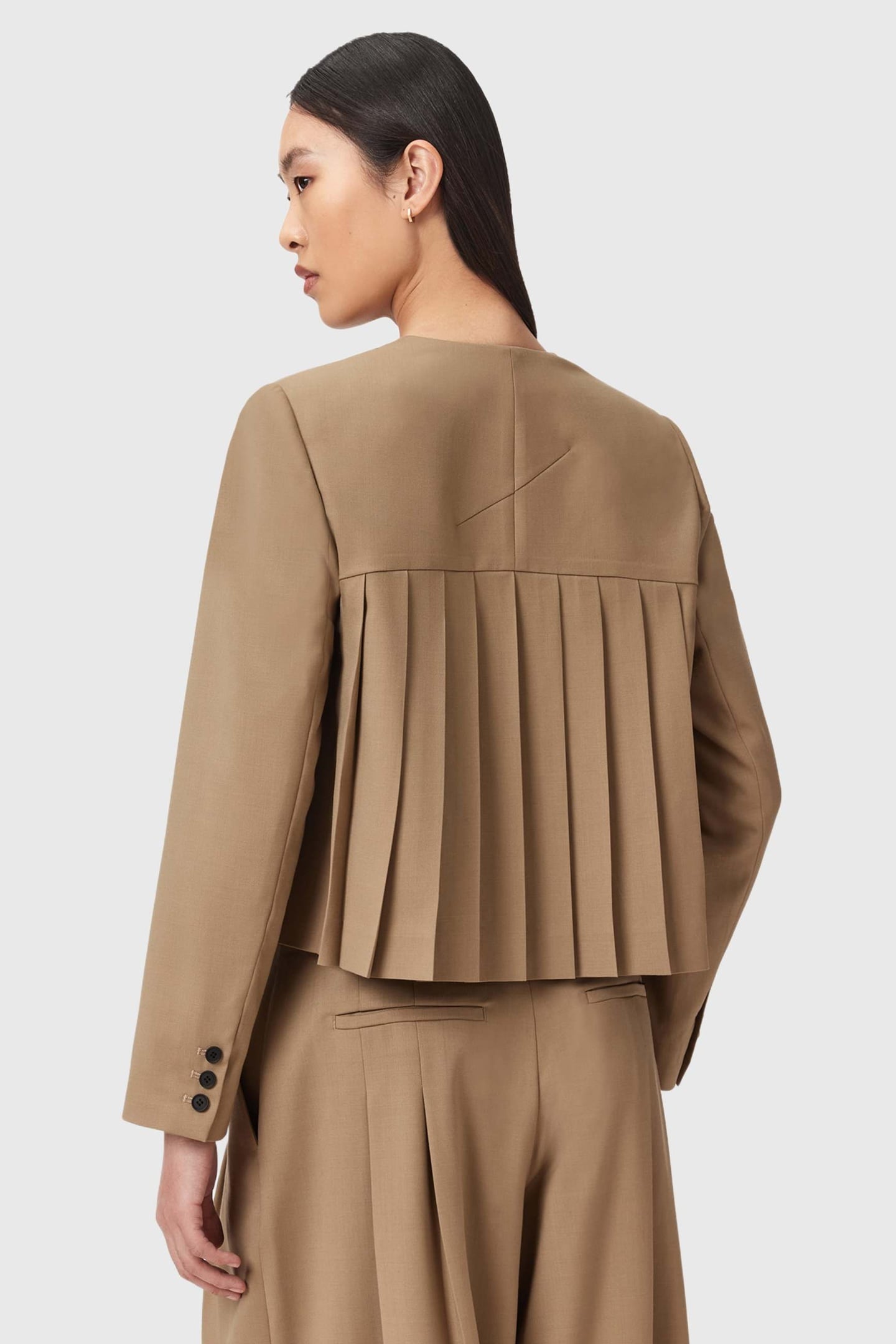 POPPY BLAZER SAND BROWN 4