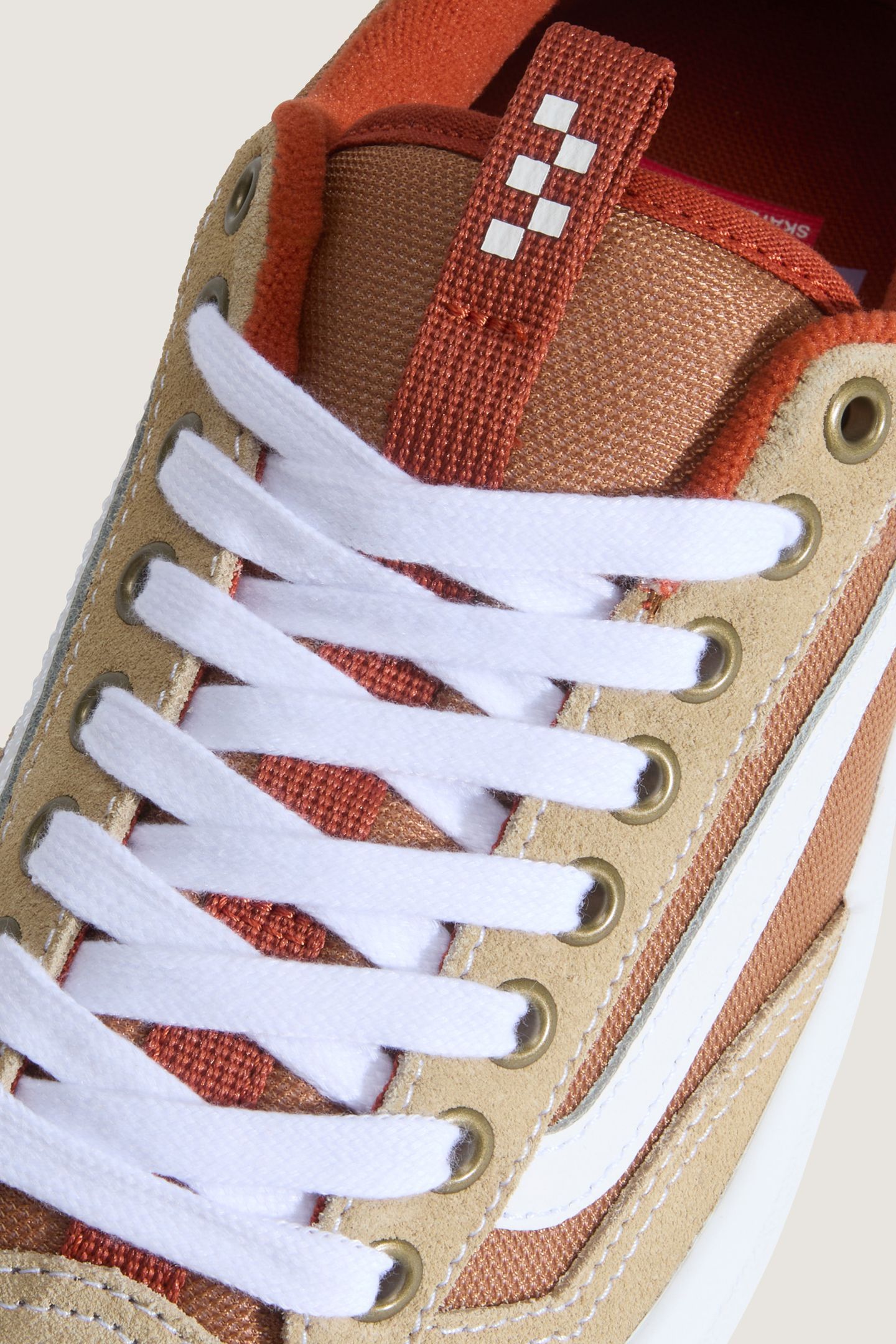 UNISEX SKATE OLD SKOOL 36 + KHAKI/BURNT ORANGE 7