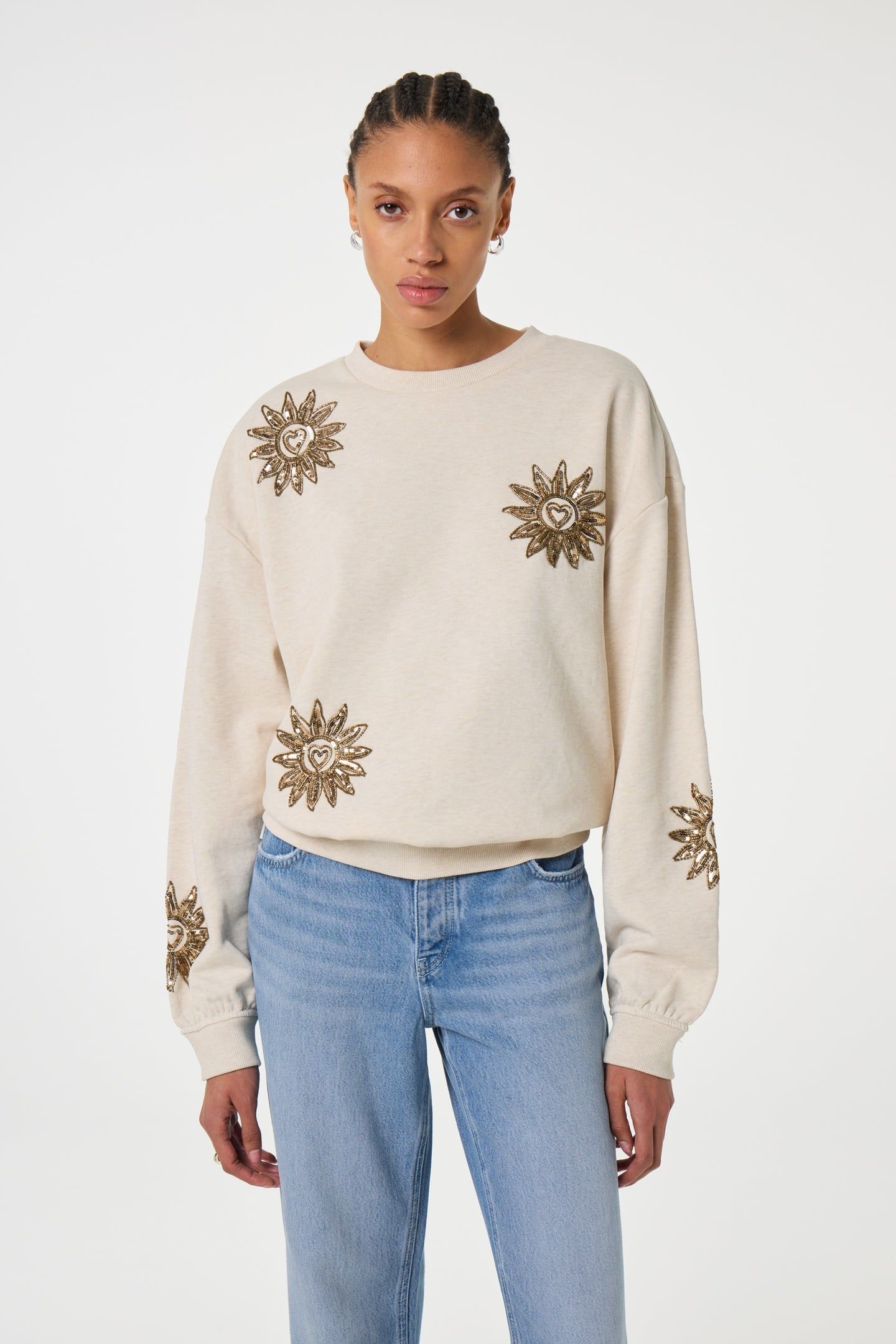 ARCHIE SWEATER OATMEAL MELANGE 1