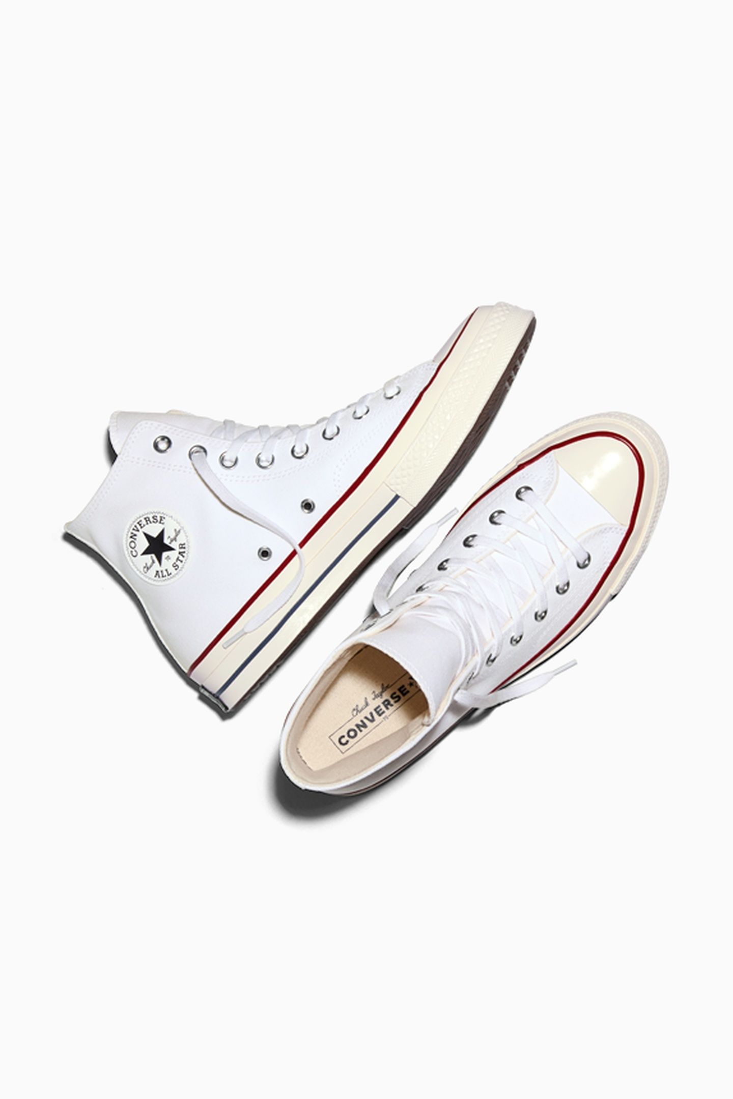 UNISEX CHUCK 70 HI WHITE/GARNET/EGRET 3