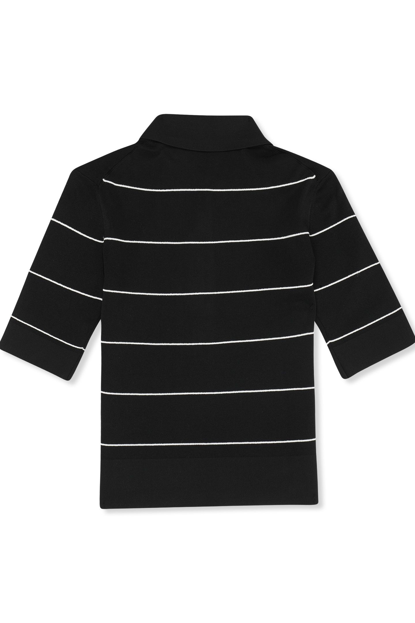 MONTECARLO SLIM FINE KNITTED POLO SHIRT BLACK 4