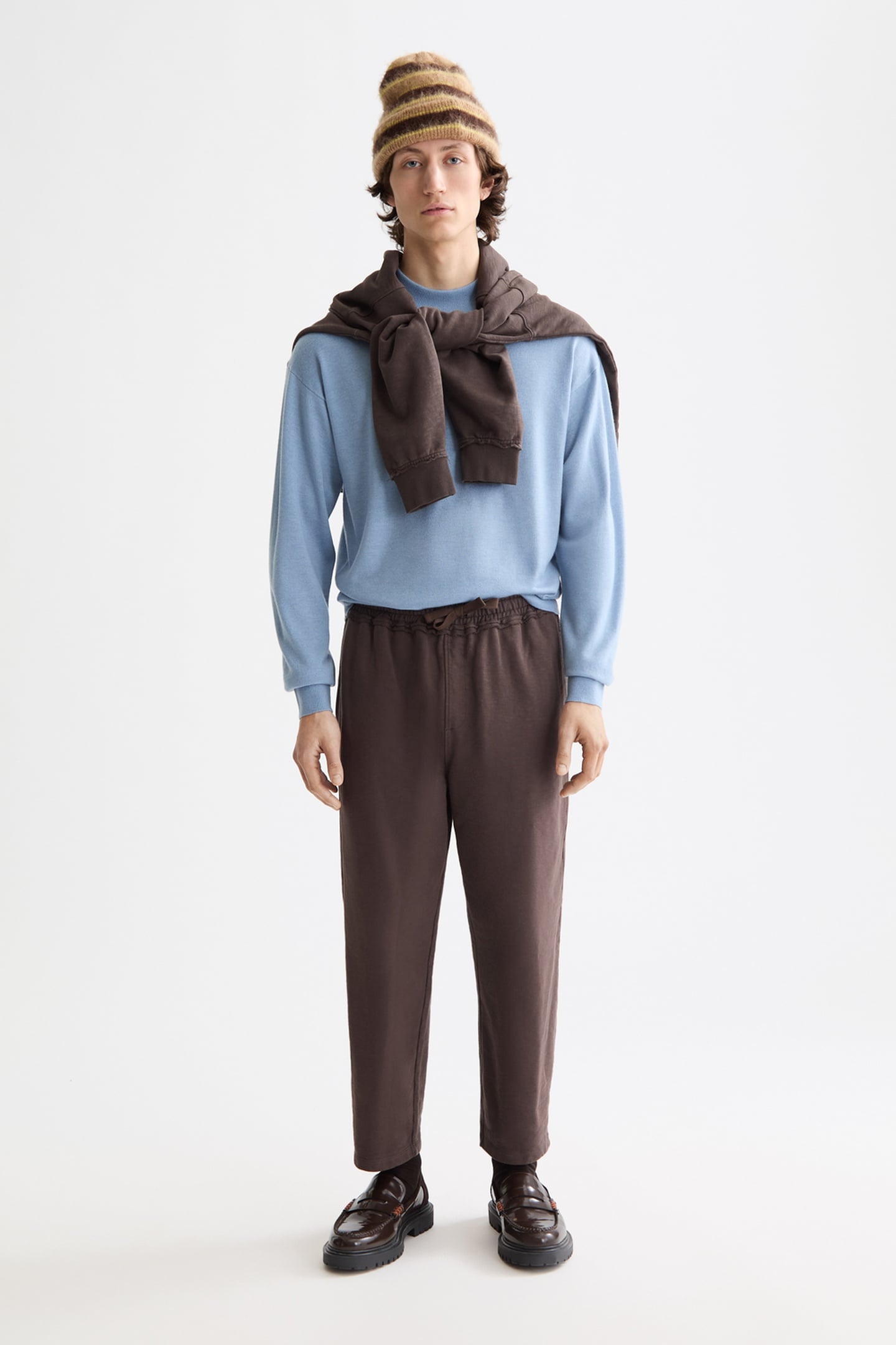 SEASONAL CORE - DROPPED SHOULDER MOCK NECK PULLOVER FADED DE 3