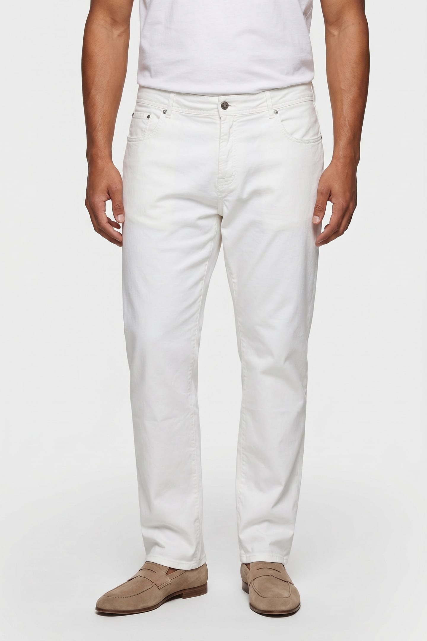 POCKETS PANTS COTTON WHITE 1