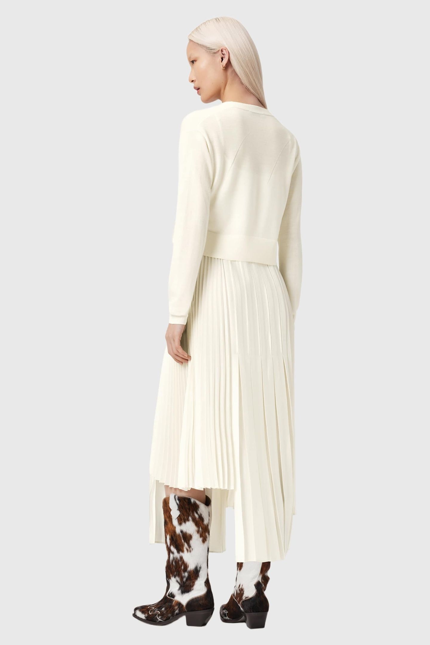 LUCILLE DRESS CHALK WHITE 5
