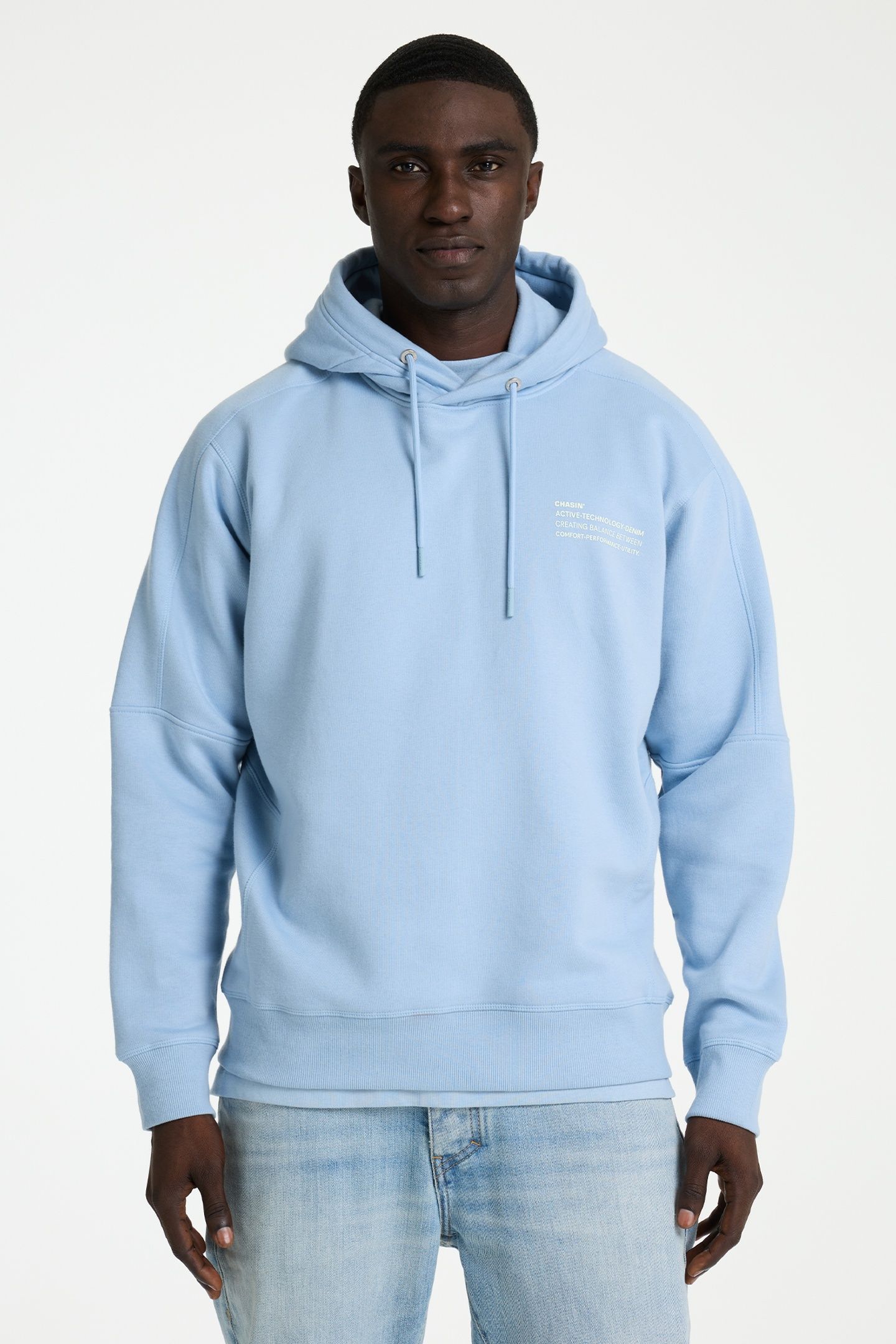 MAYOR HOOD SWEATER S. CHAMBRAY 1