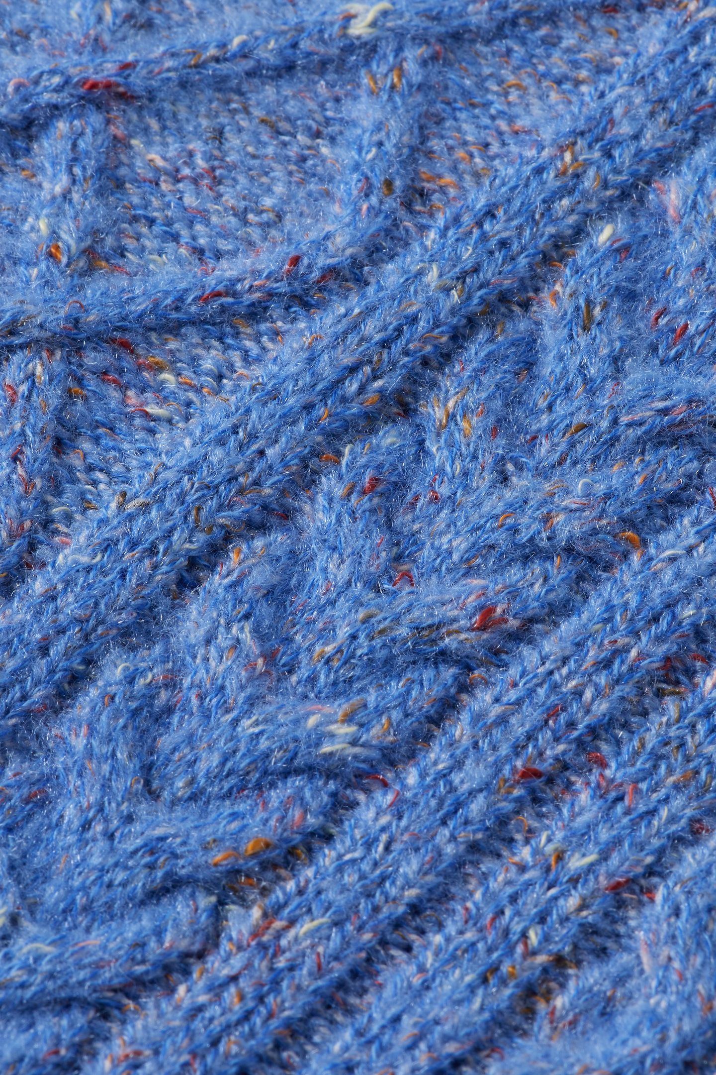 BOY REGULAR-FIT CABLE-KNITTED PULLOVER FADED DENIM MELANGE 3