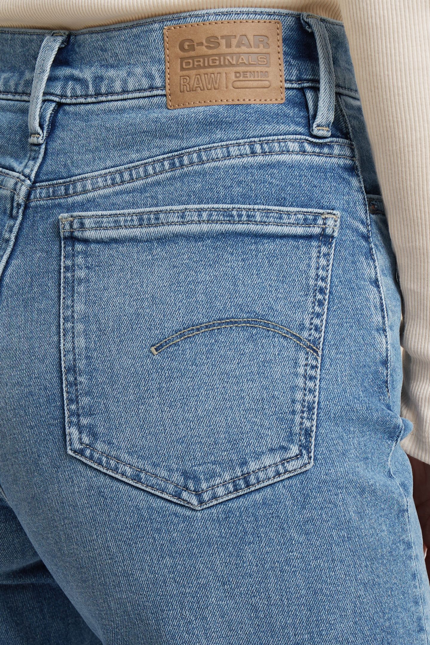 DECK ULTRA HIGH WIDE LEG JEANS MEDIUM BLUE 6