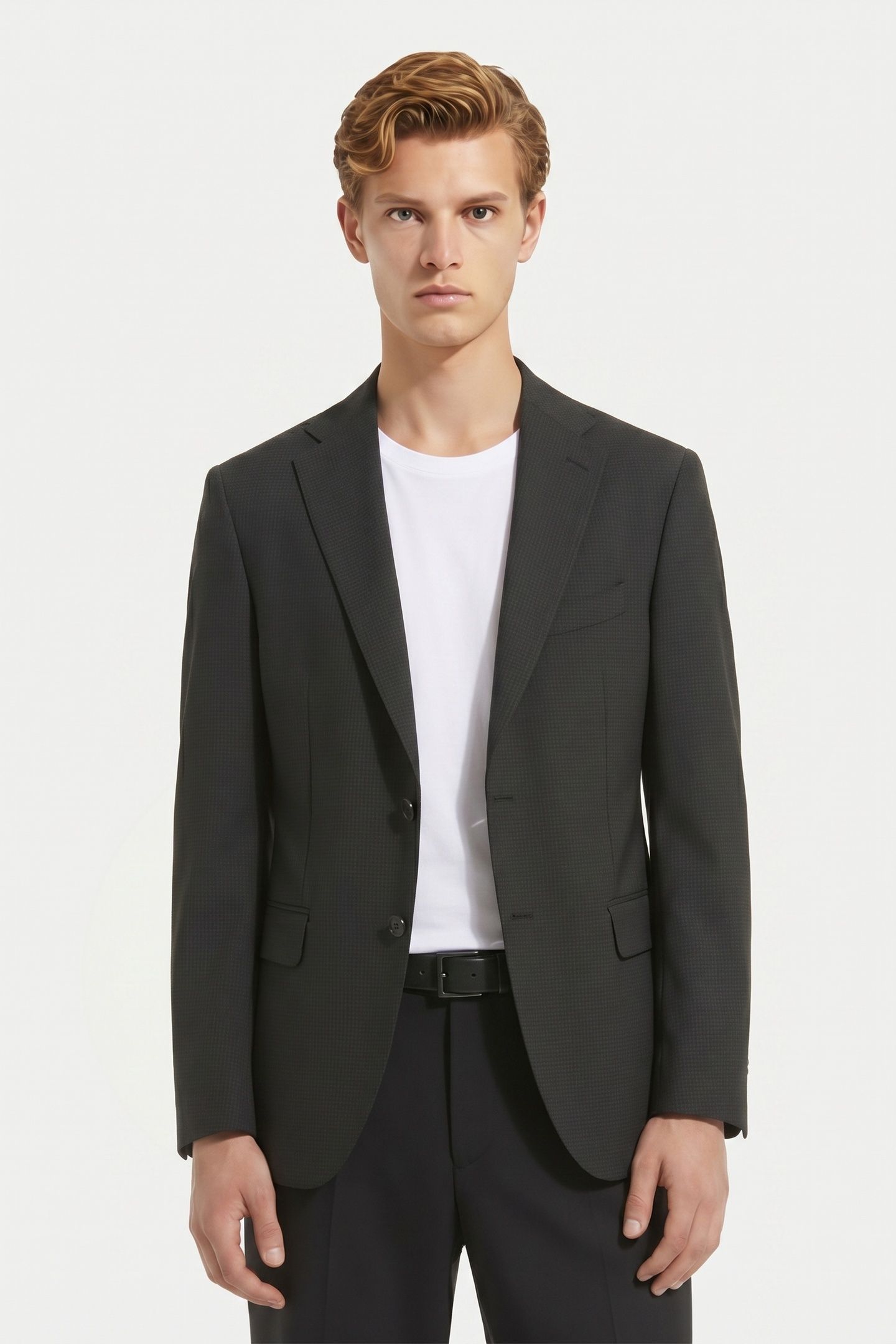 WOOL JACKET DARK GREY 1