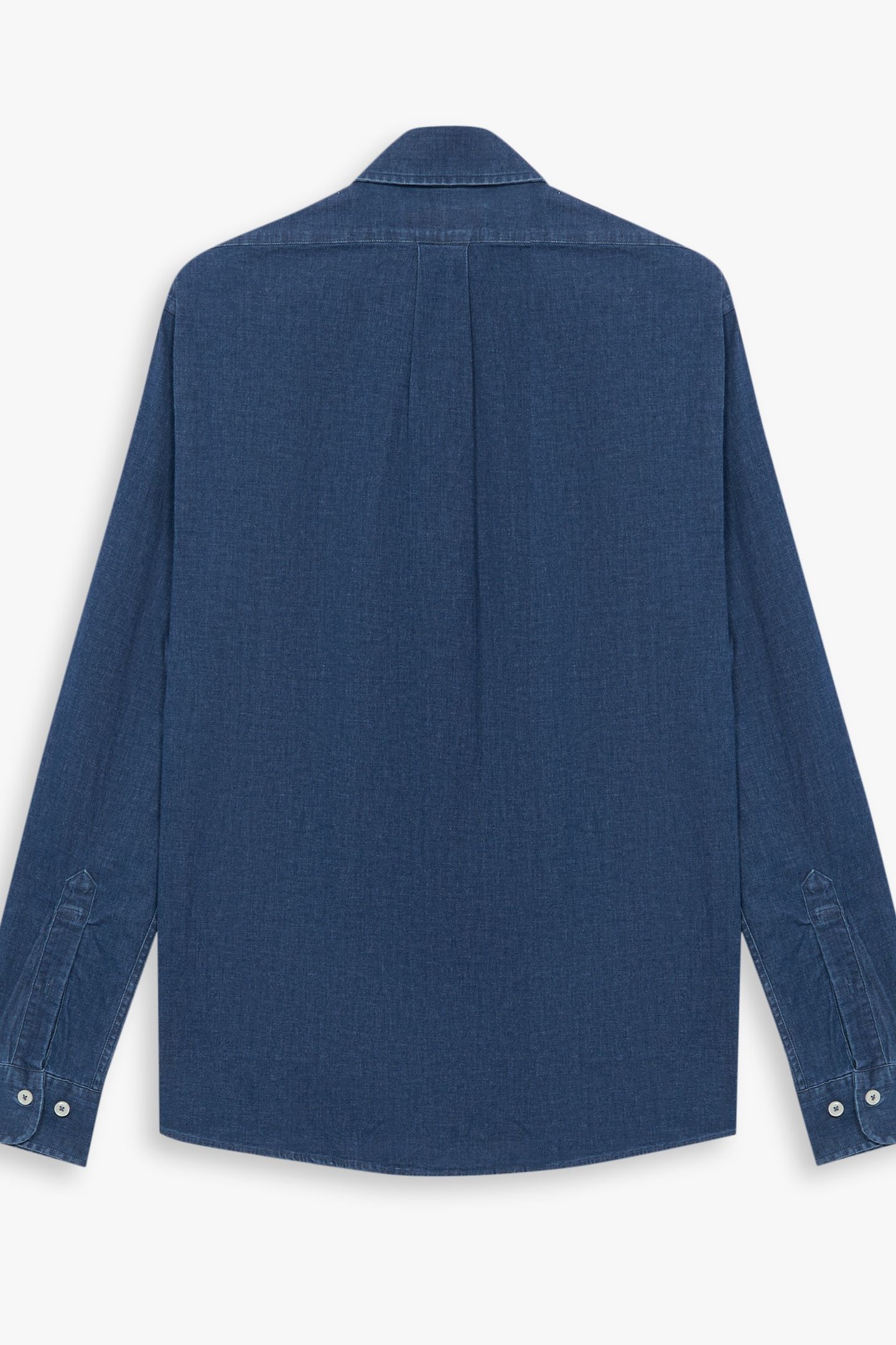CLASSIC COLLAR DENIM SHIRT BLUE 3