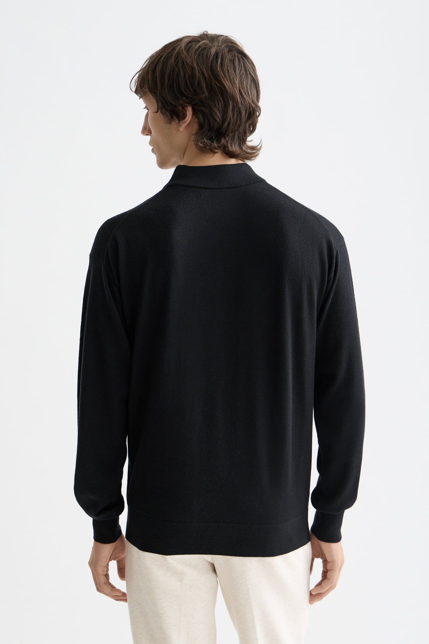 CORE - DROPPED SHOULDER MOCK NECK PULLOVER BLACK 3