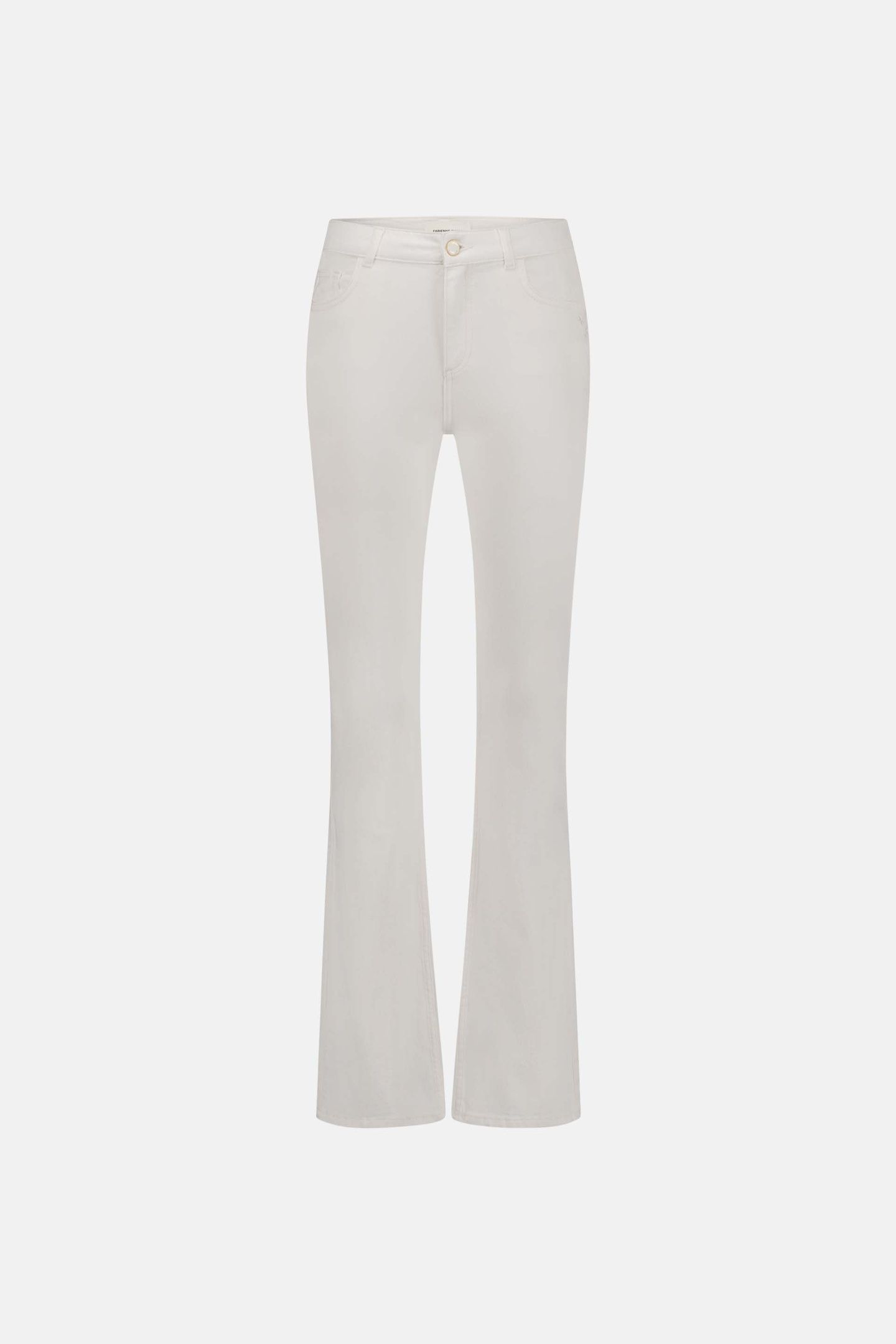 EVA FLARE JEANS CREAM WHITE 4