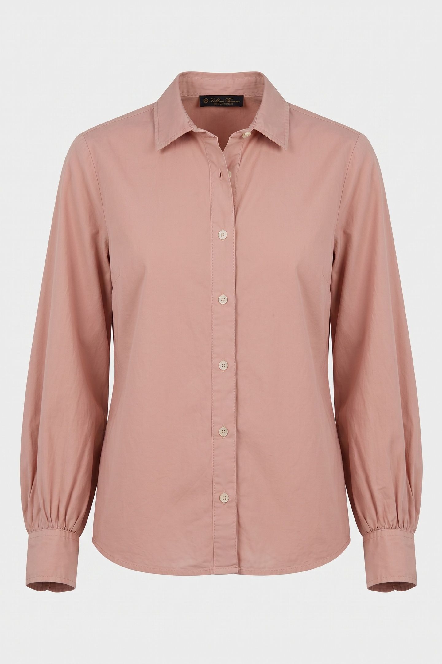 BALLOON SLEEVE SHIRT COTTON SALMON 4