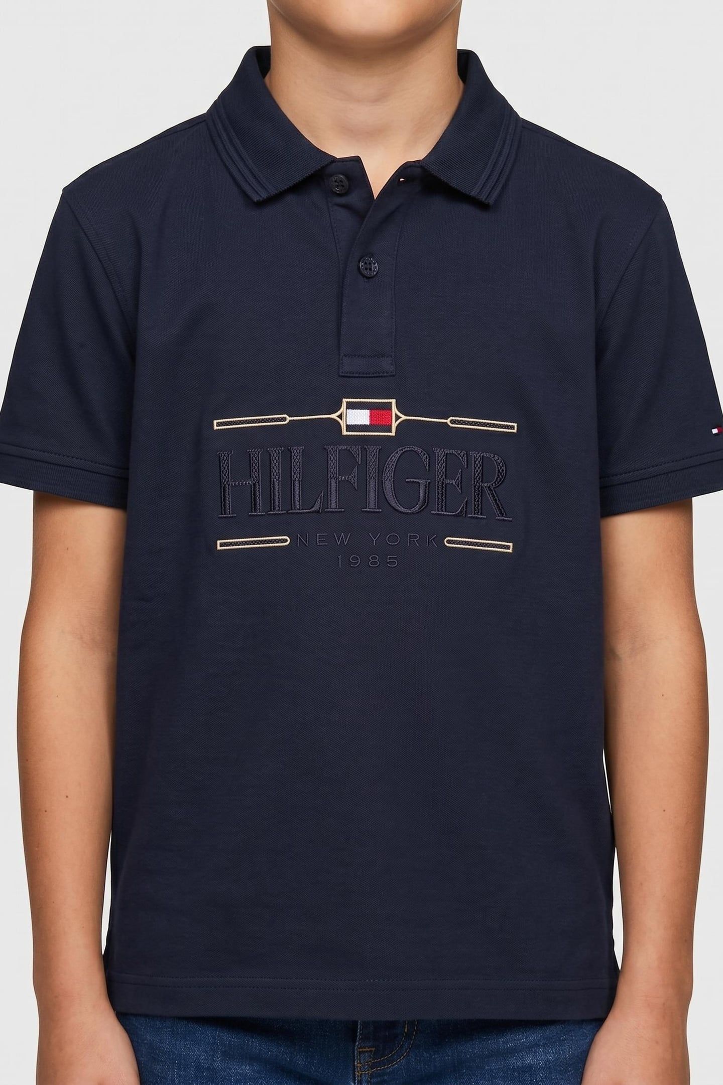 BOYS TOMMY ICONS POLO DARK NIGHT NAVY 1