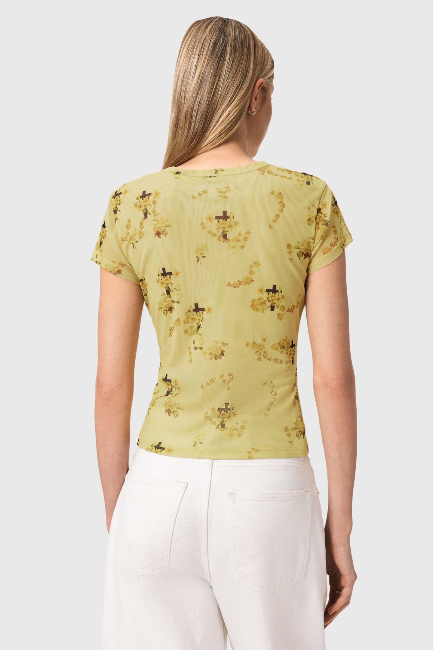 ELLIE MESH TEE EMPOLI YELLOW 4