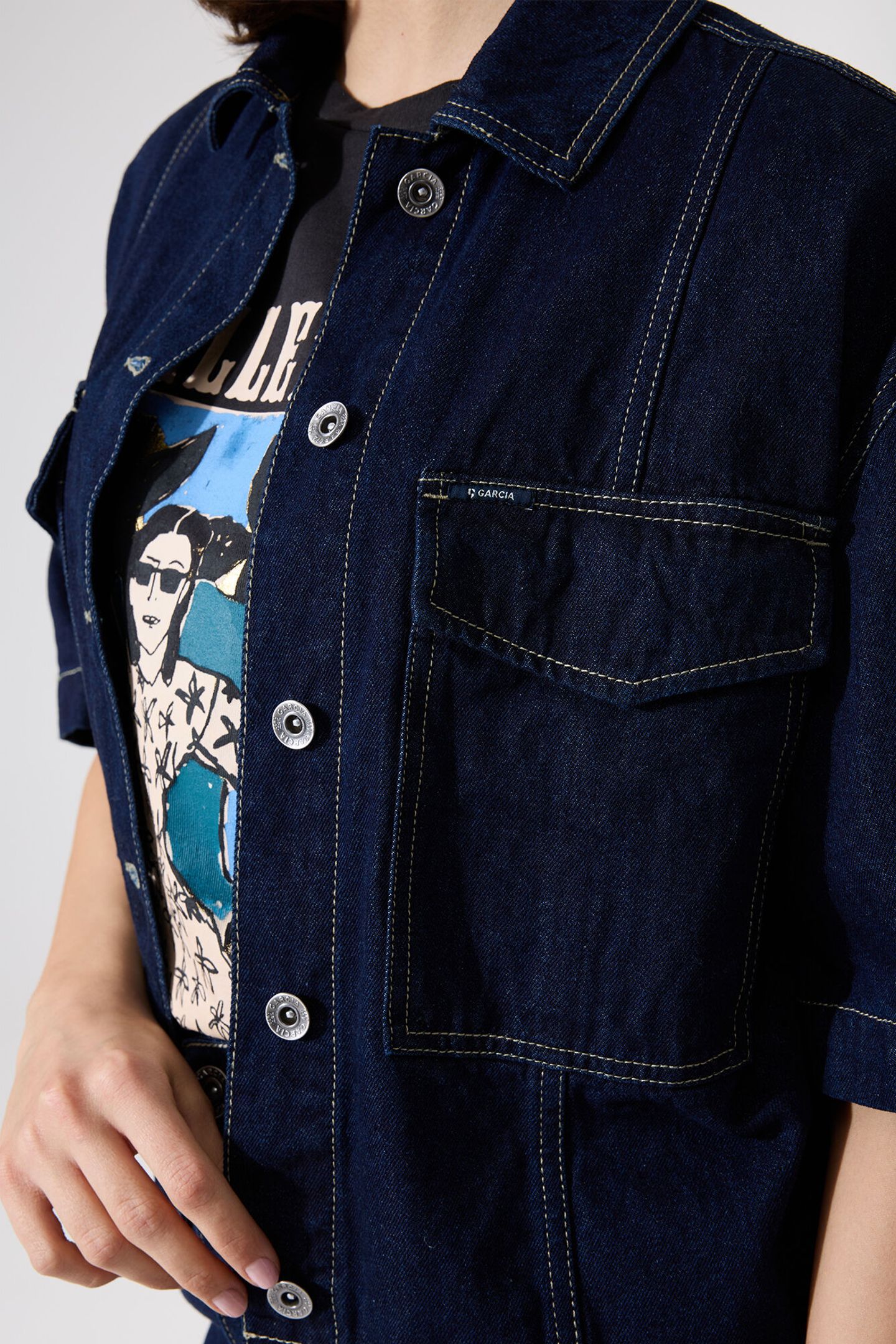 LADIES JACKET RINSED 5