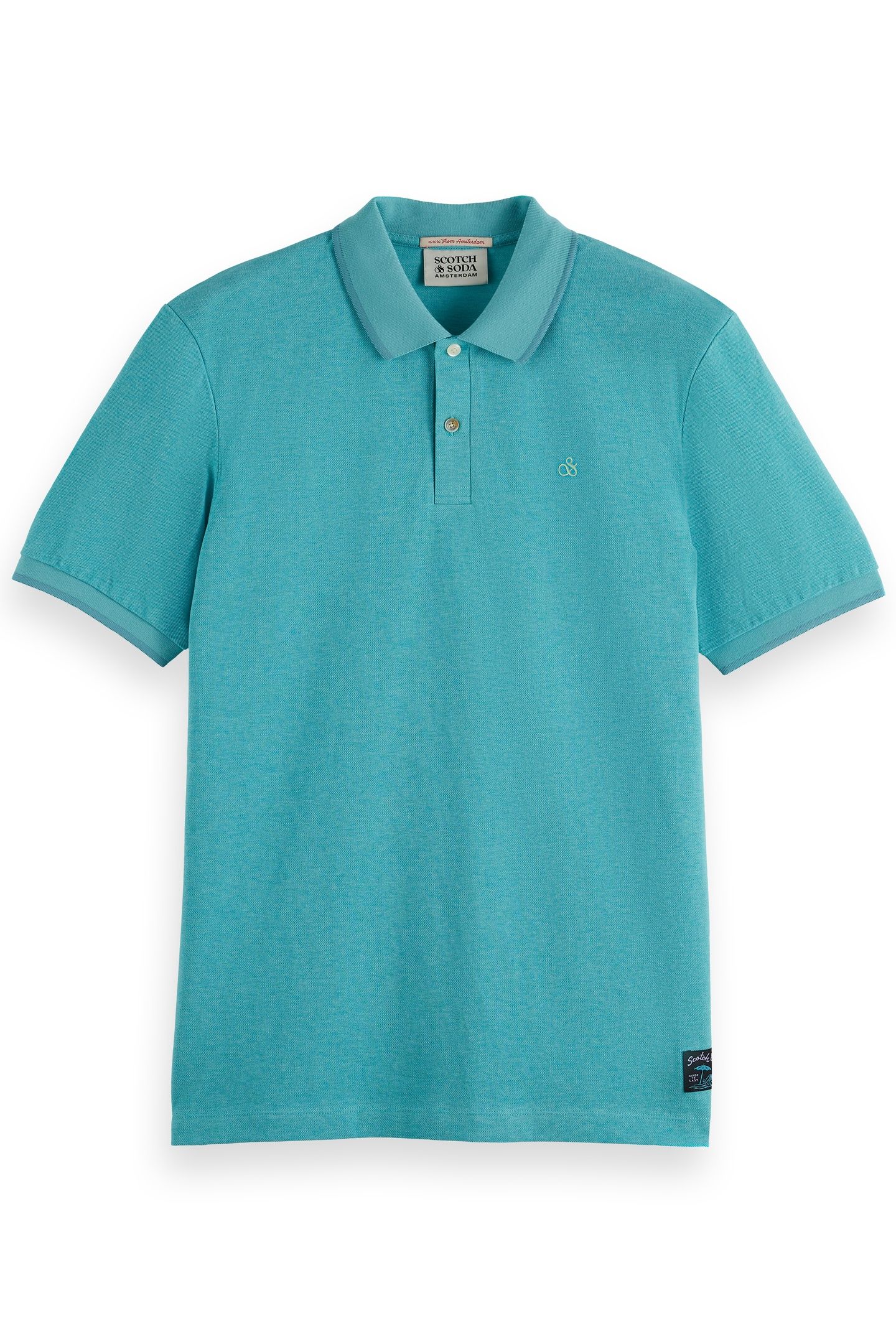 MELANGE REGULAR FIT POLO SEA BLUE MELANGE 4