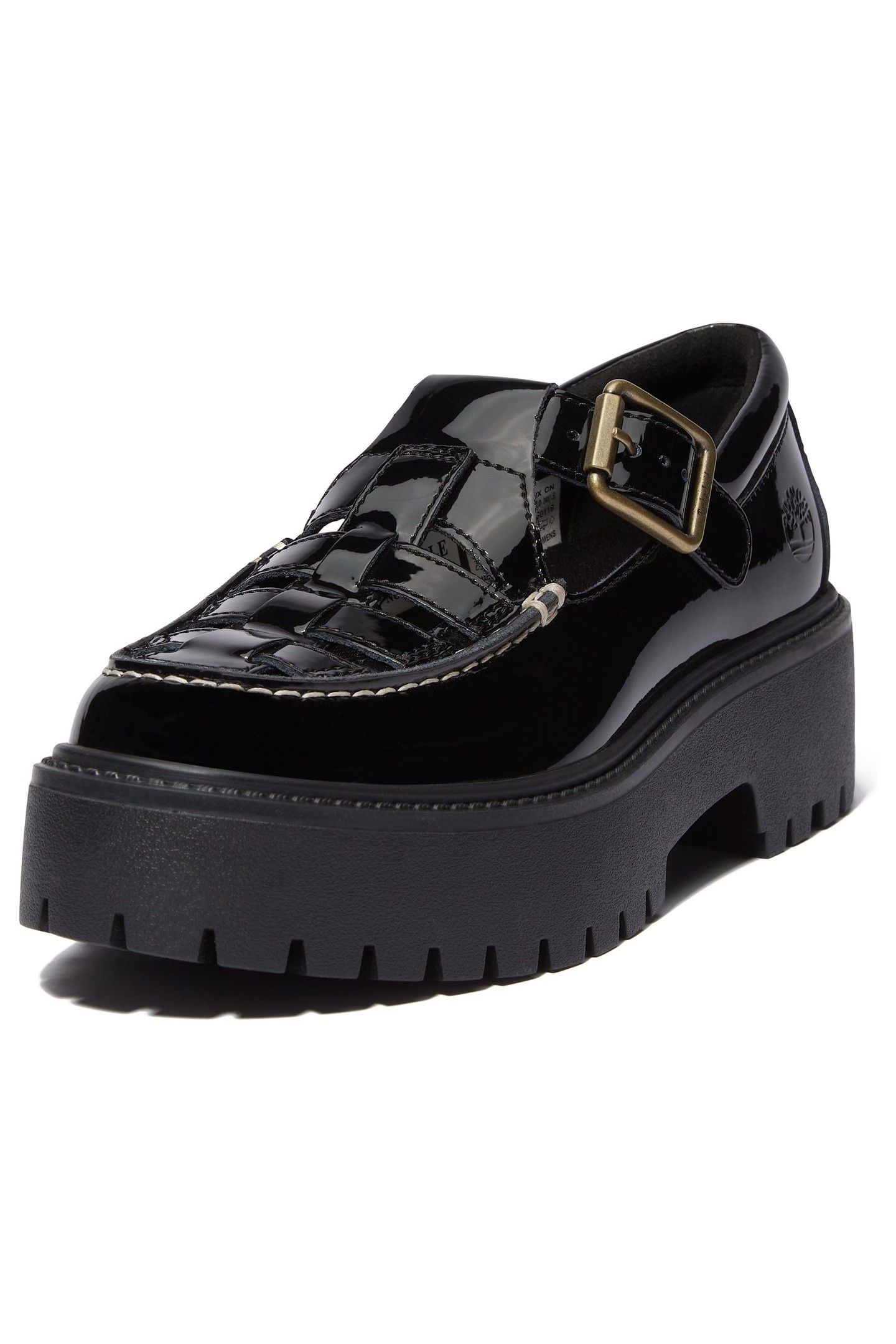 STONE STREET BUCKLE SHOE BLACK PATENT LEATHER 5