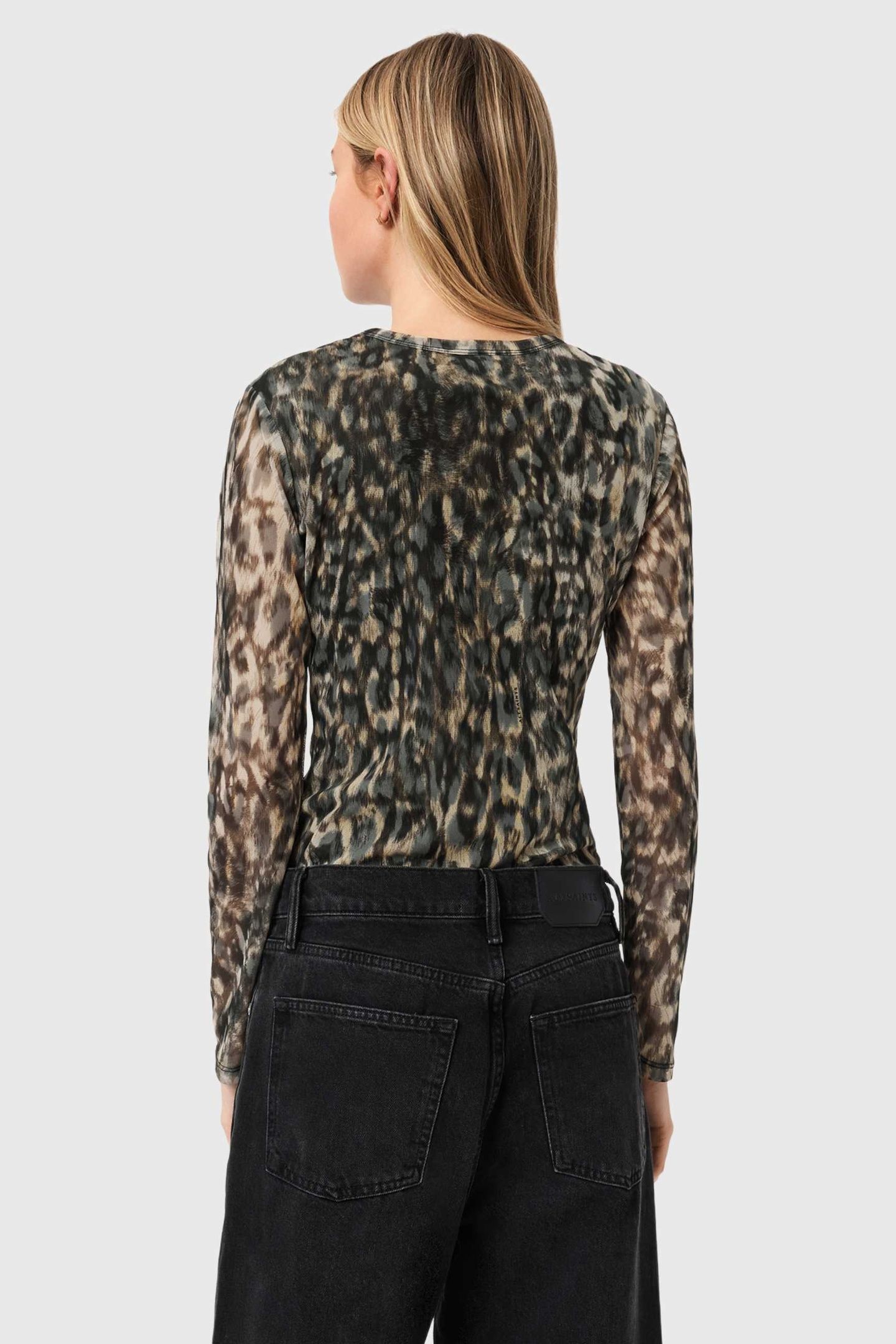 ELLIE MESH LS TEE LEPPO BROWN 5