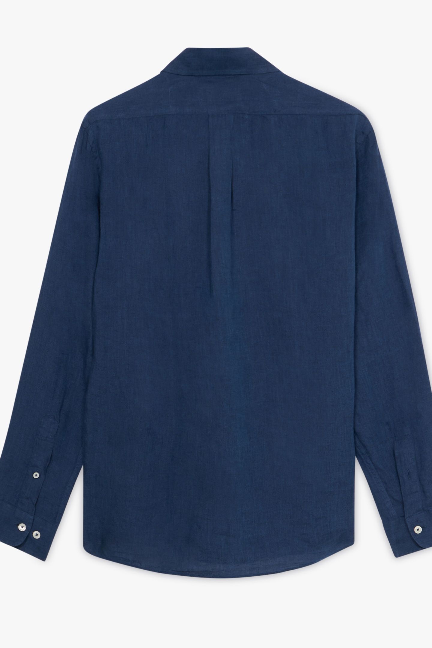 BUTTON DOWN SHIRT LINEN NAVY 3