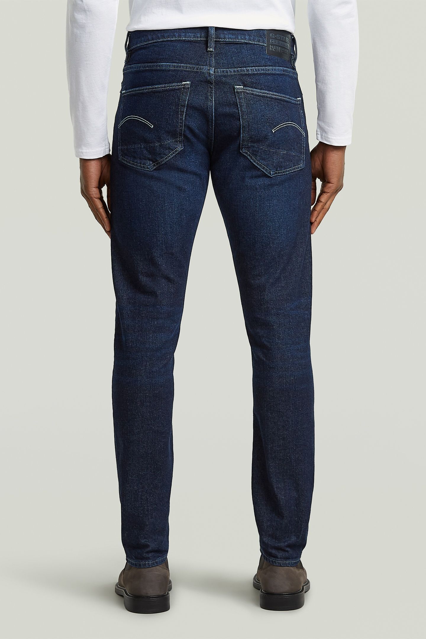 3301 SLIM JEANS DARK BLUE 2