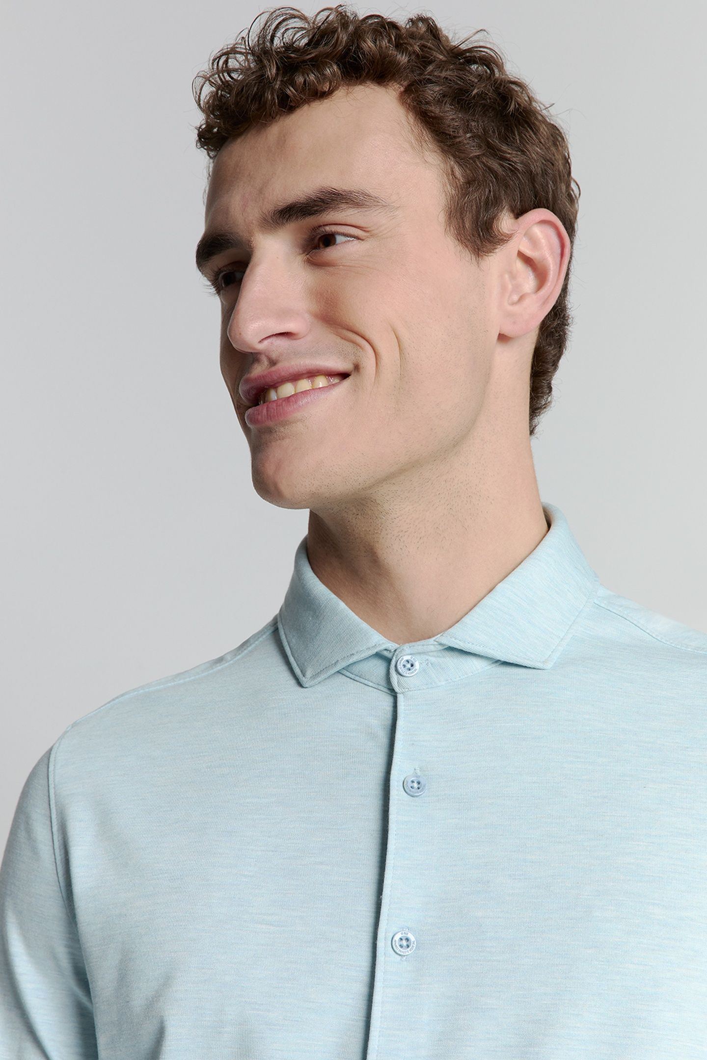 SHIRT JERSEY MELANGE STRETCH ICE 7