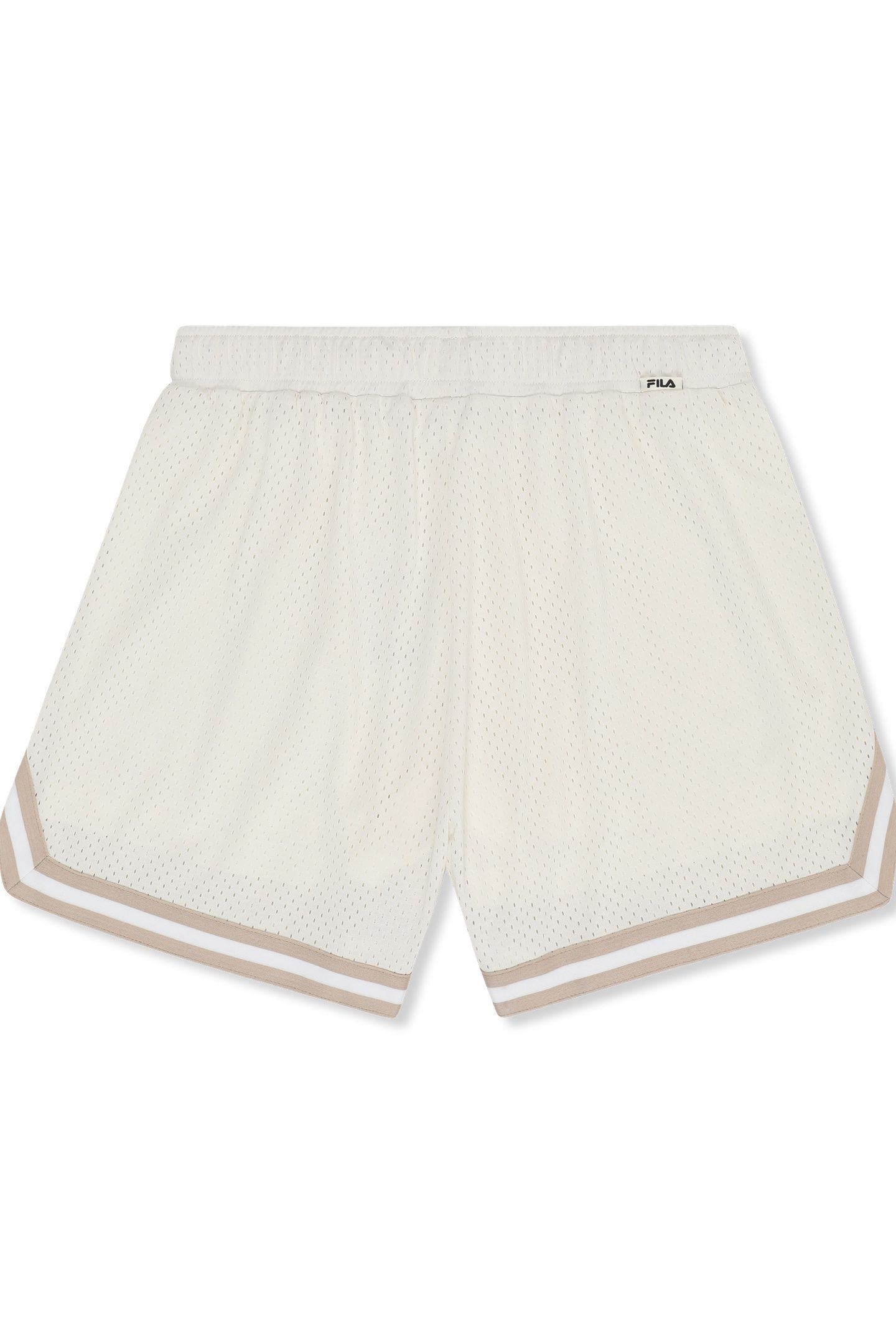 VILLANOVA RELAXED MESH SHORTS EGRET 4