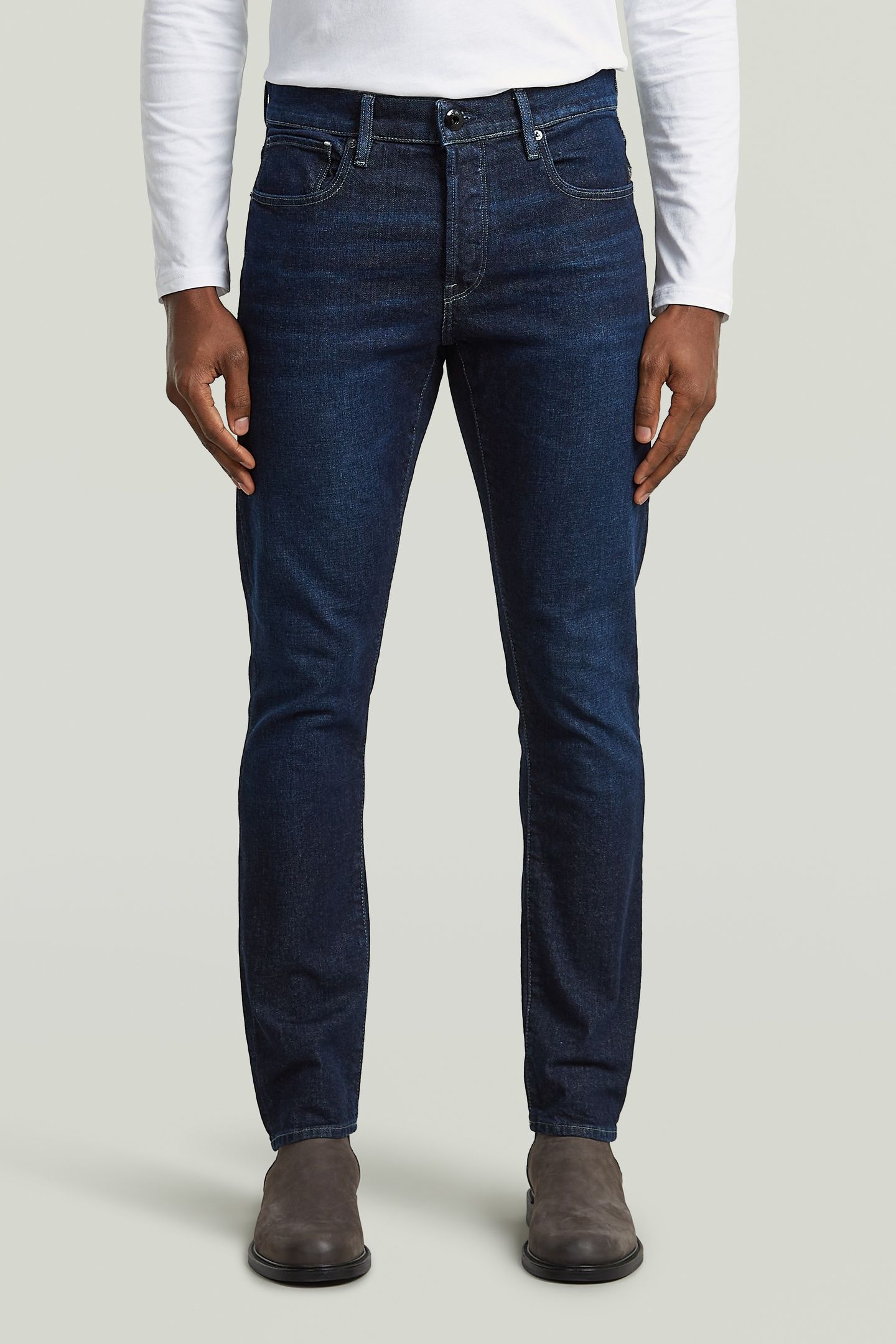 3301 SLIM JEANS DARK BLUE 1