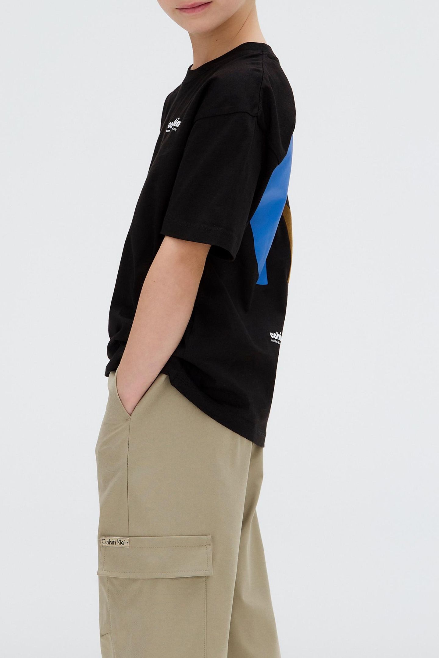 BOYS GEO BACKPRINT T-SHIRT CK BLACK 2