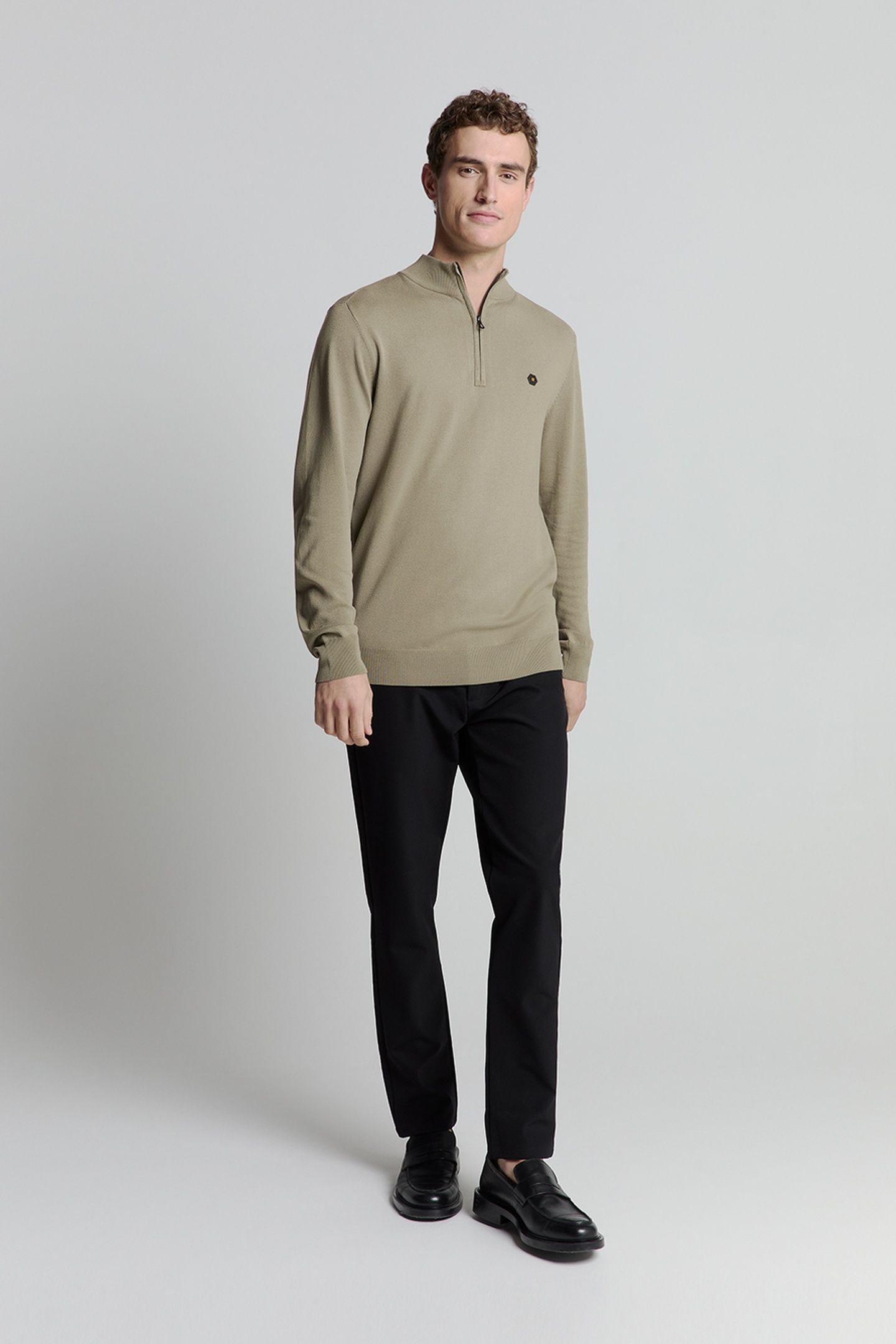 PULLOVER HALF ZIP LIGHT ARMY 1