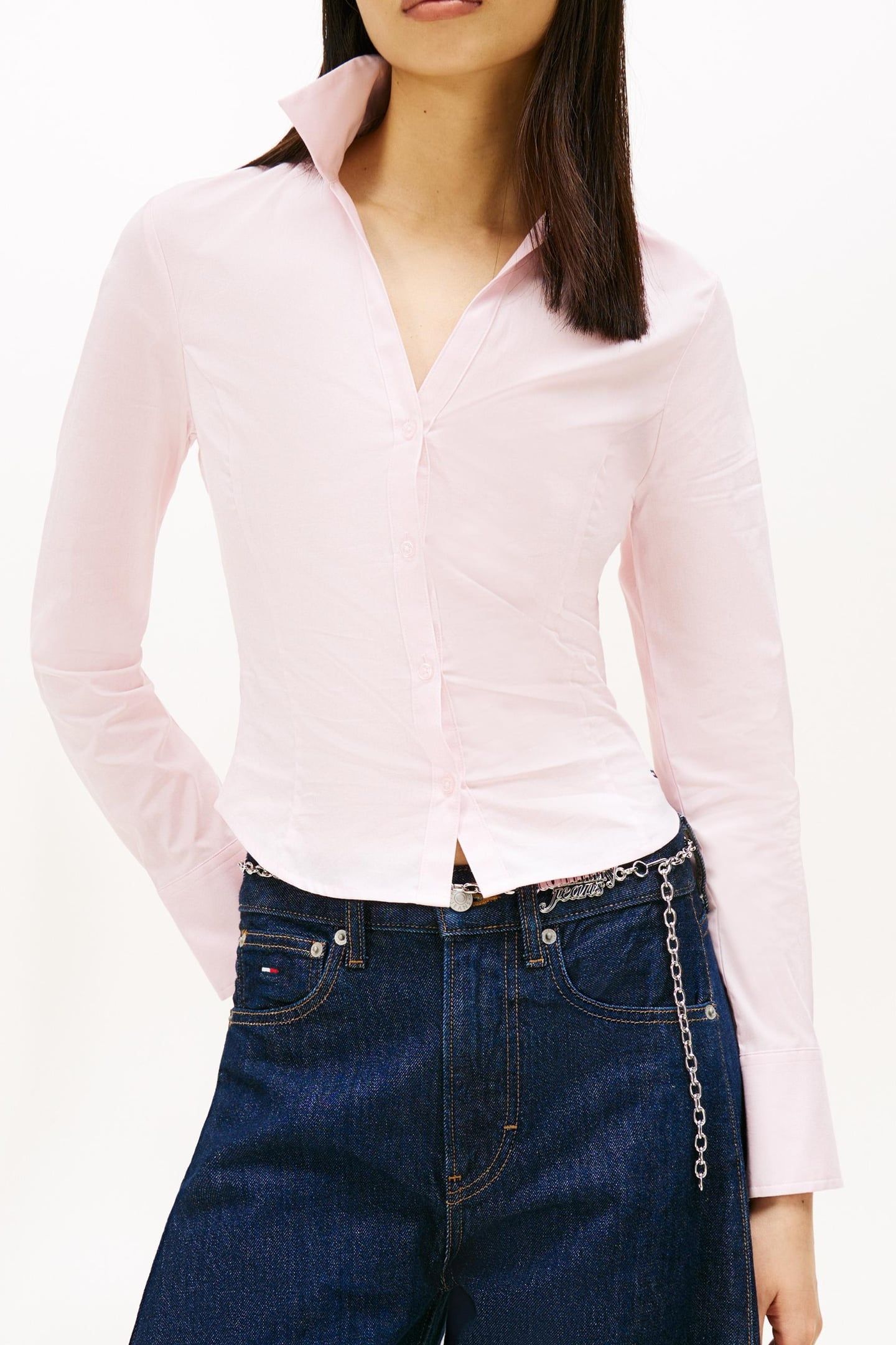 BABY FIT LONG SLEEVE BLOUSE LIGHT PINK 1