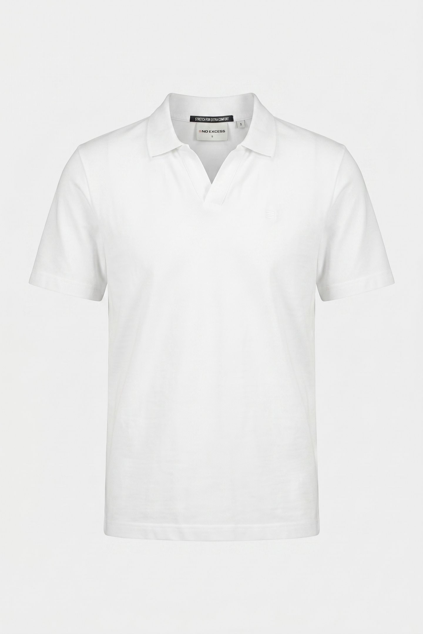 POLO V SOLID STRETCH WHITE 3
