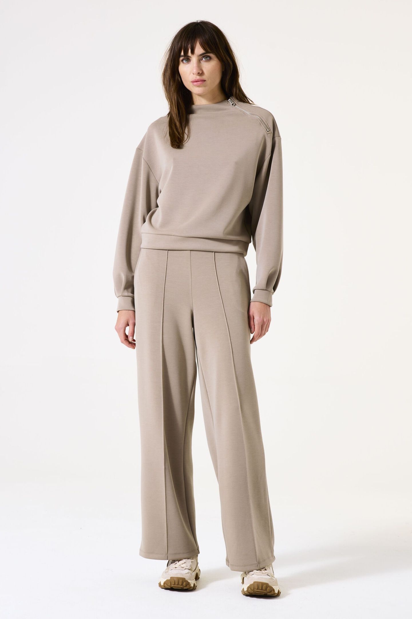 LADIES PANTS TAUPE 1