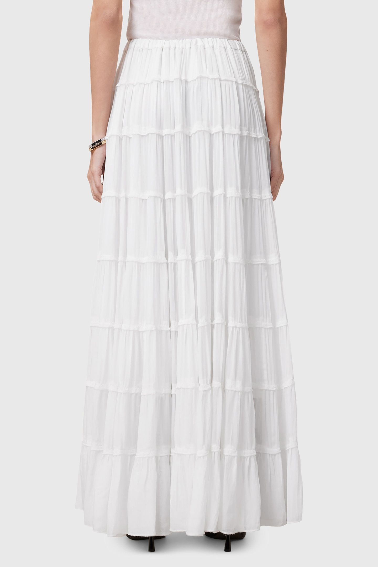 EVA MAXI SKIRT CHALK WHITE 5