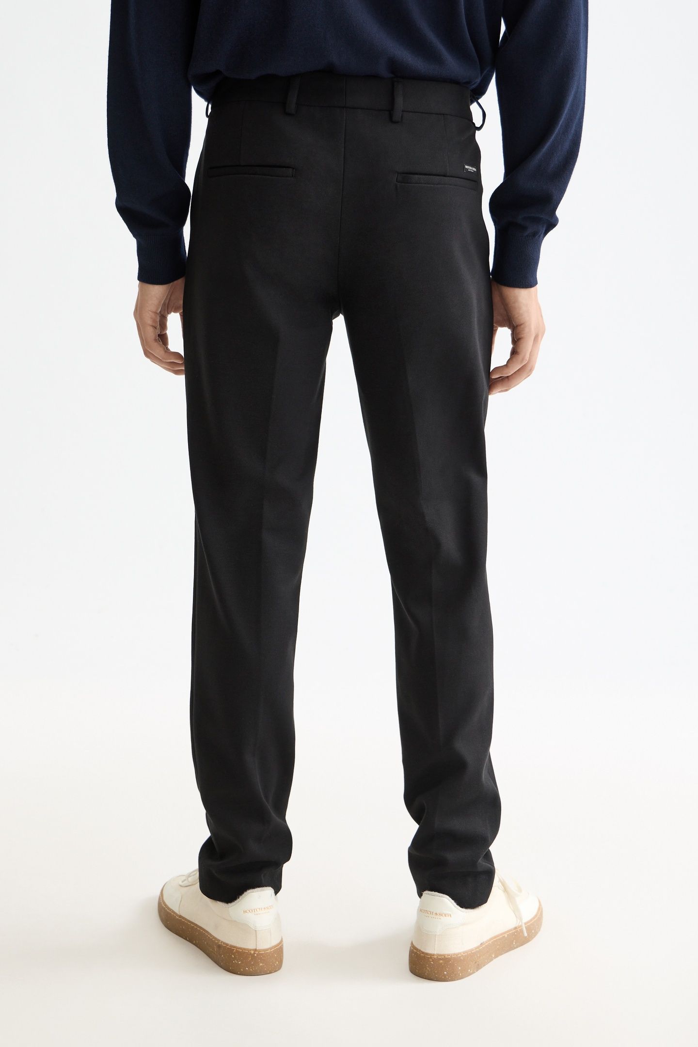 CORE - MOTT - TAILORED KNITTED YARN DYED CHINO BLACK 2