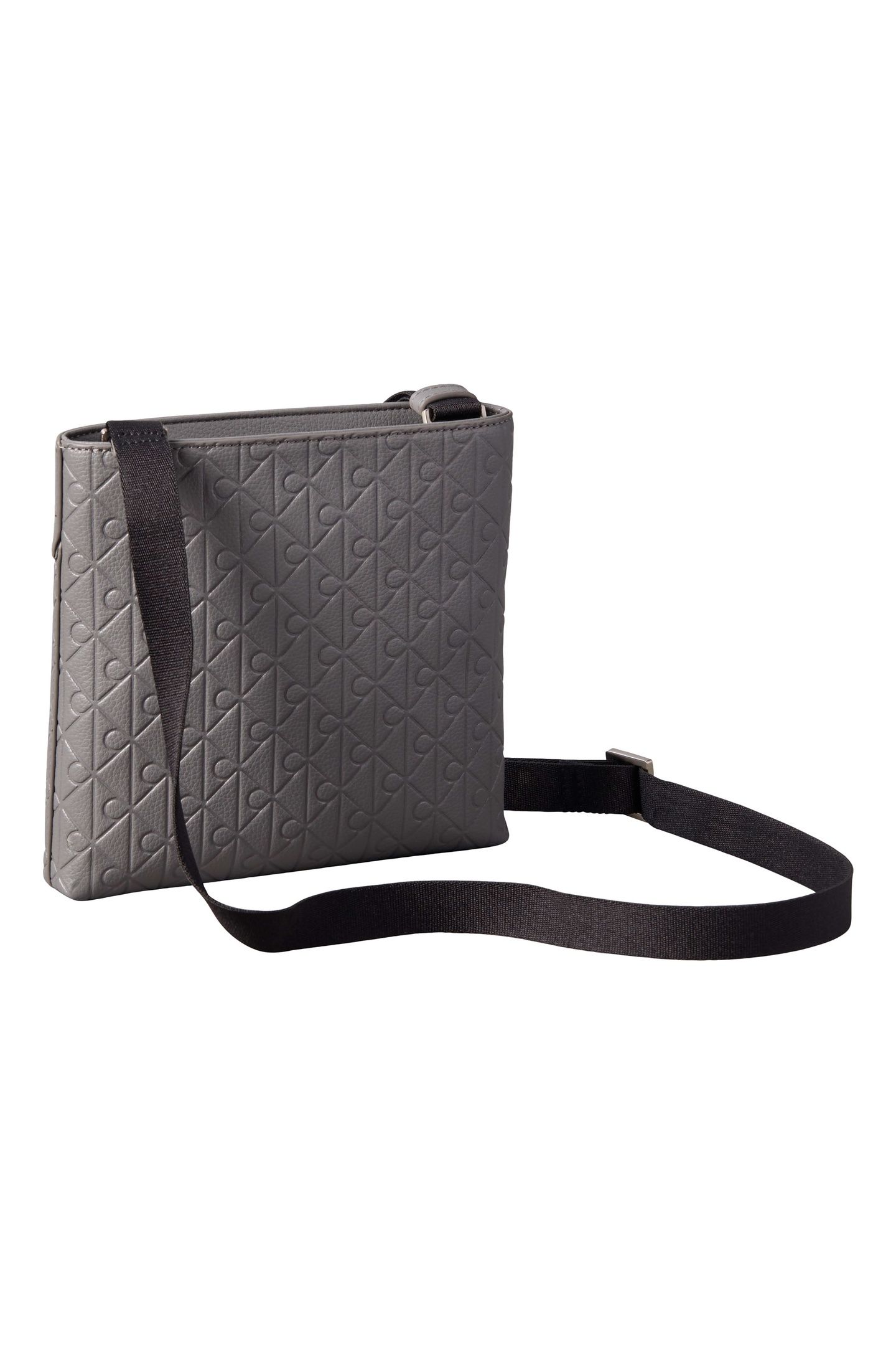 EMBLEM EMBOSS SLING BAG CHARCOAL GRAY 3