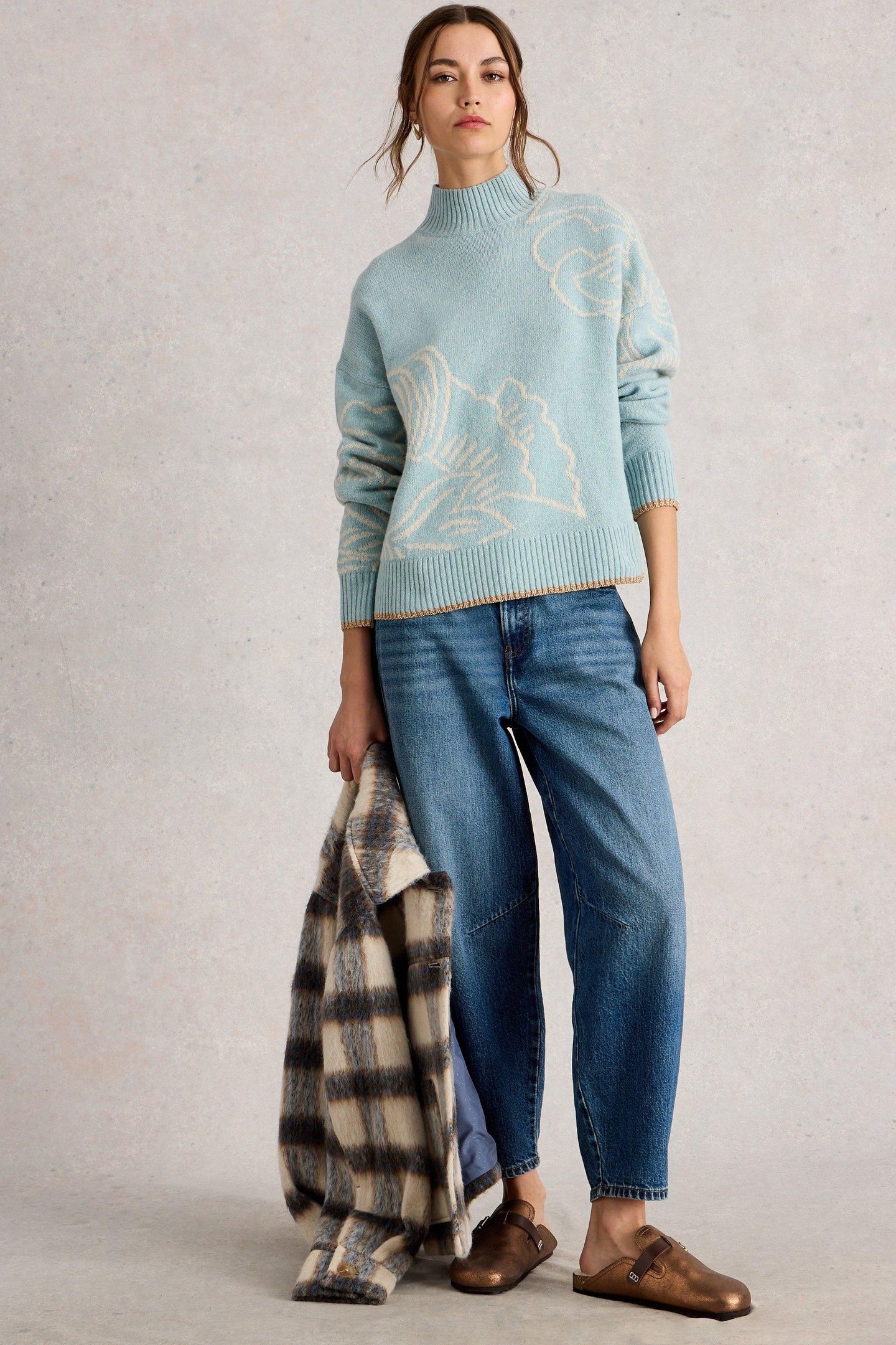 FENELLA FLORAL JUMPER BLUE MULTI 1