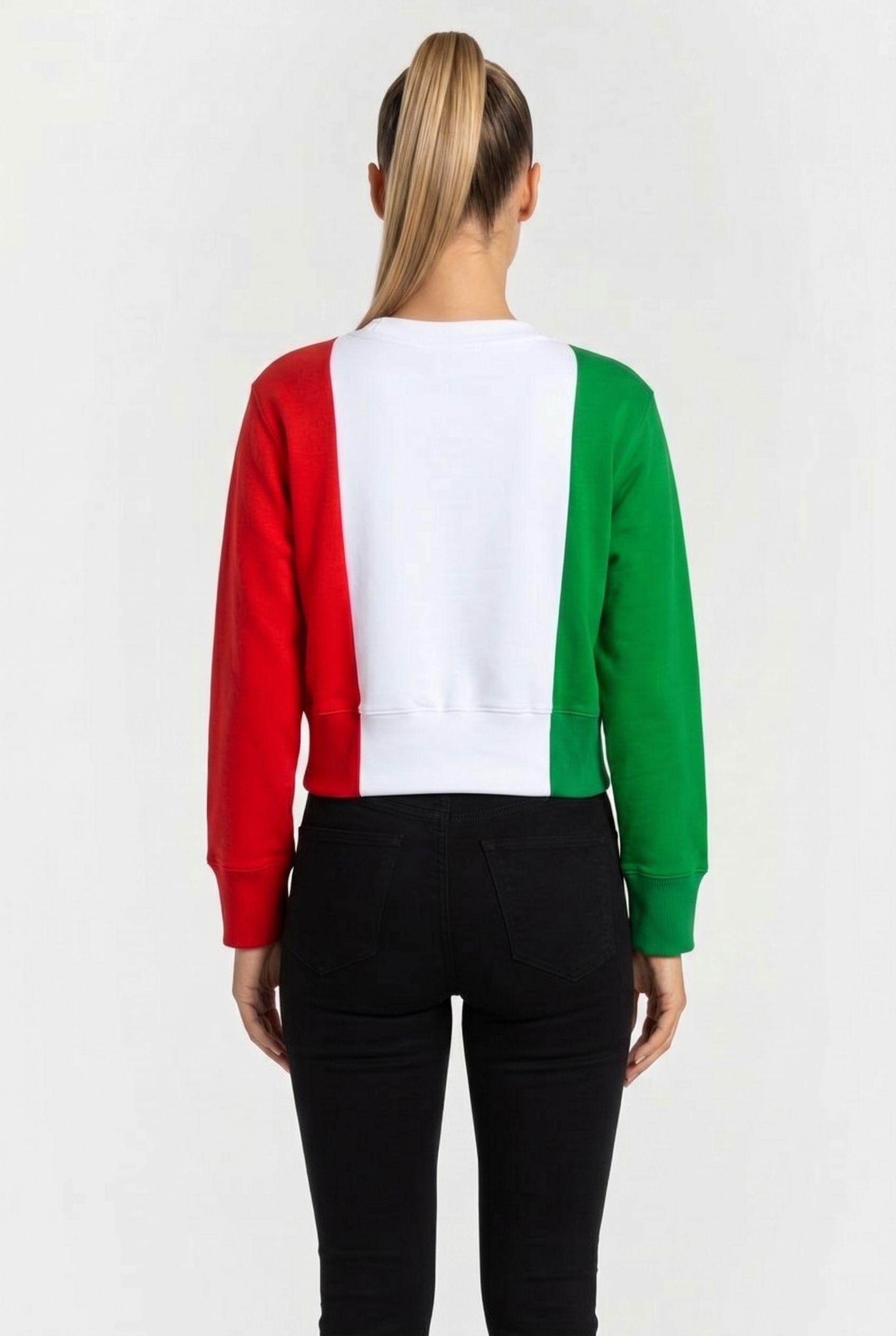 COTTON SWEATSHIRT ITALIAN FLAG 2