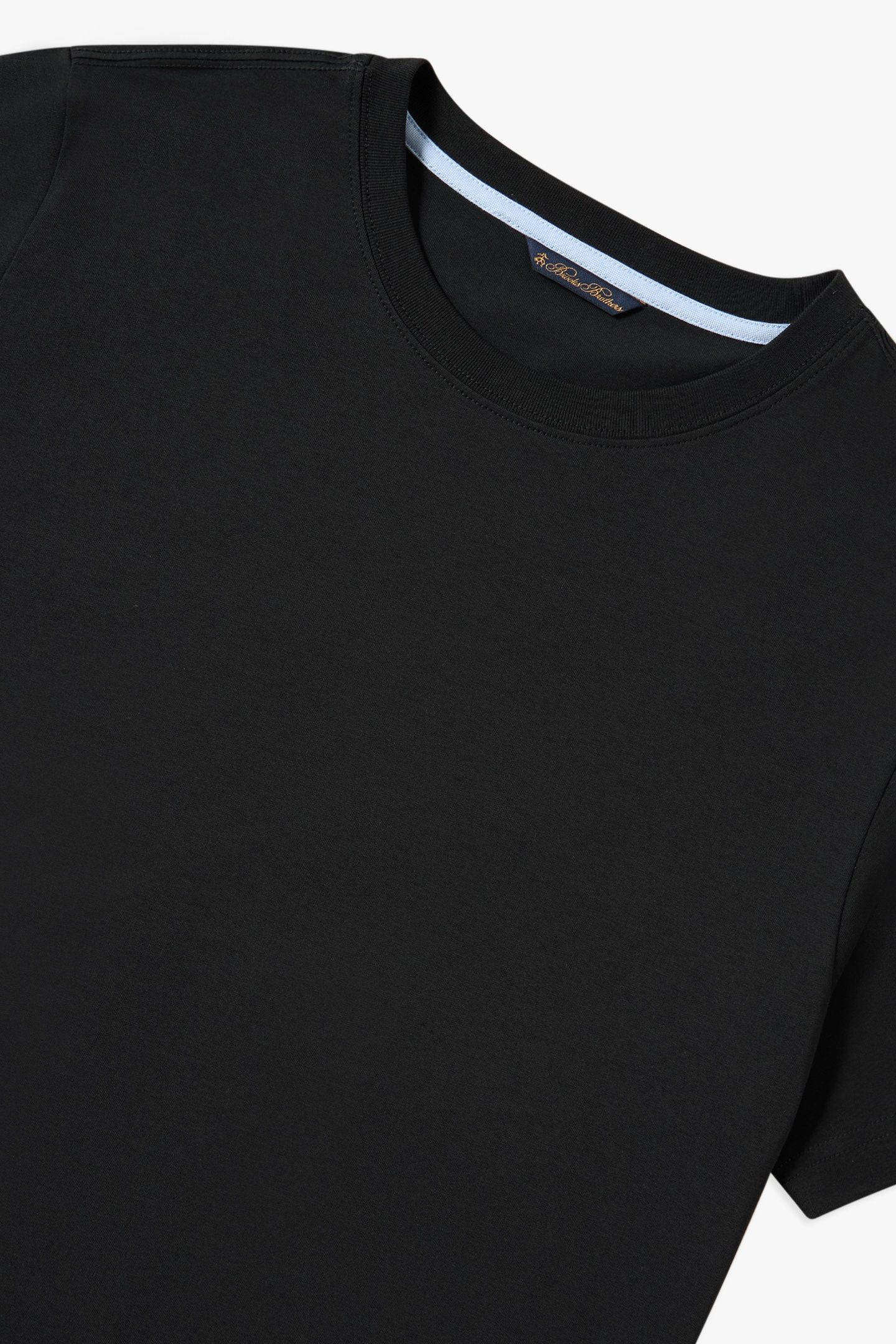 BLACK COTTON CREWNECK T-SHIRT BLACK 4