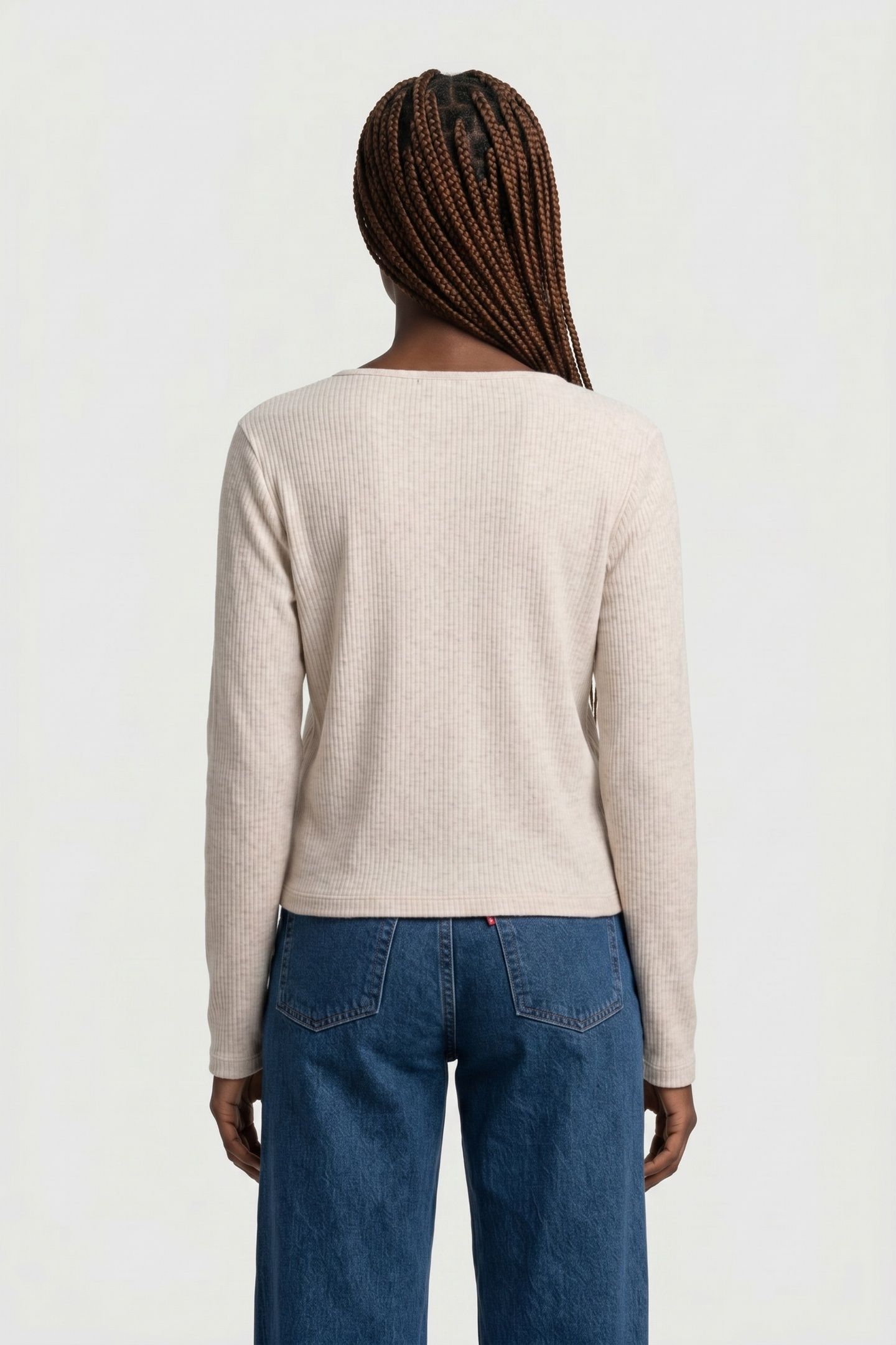MUSE LS TEE HEATHER OATMEAL HEAT 2