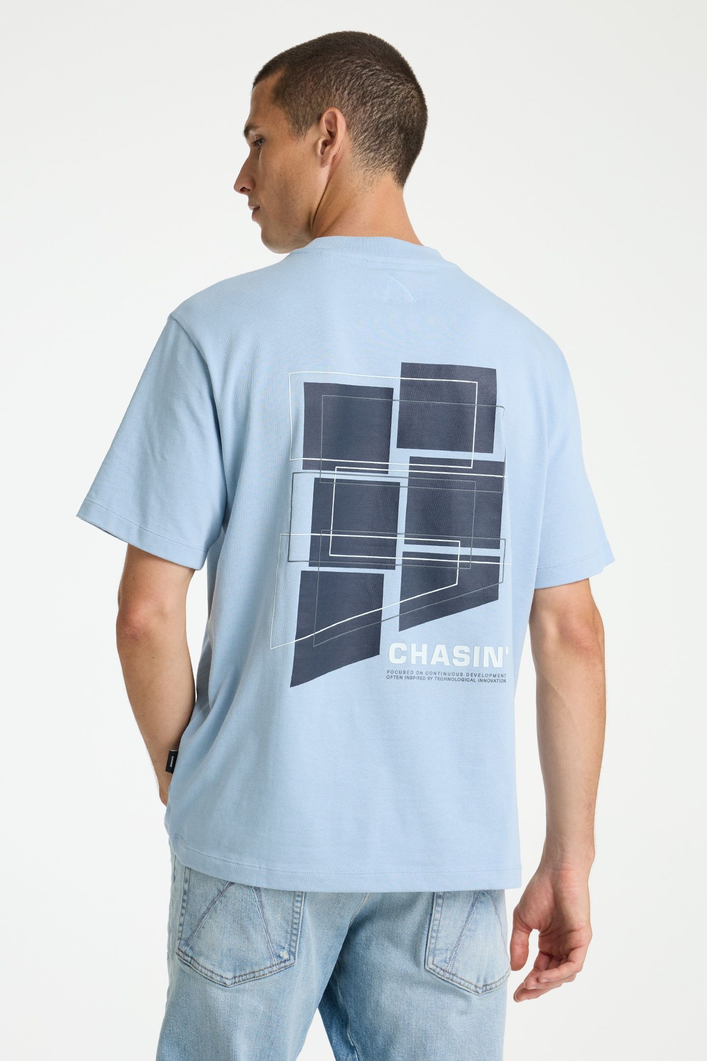 DEXX T-SHIRT SHORT SLEEVE S. CHAMBRAY 3