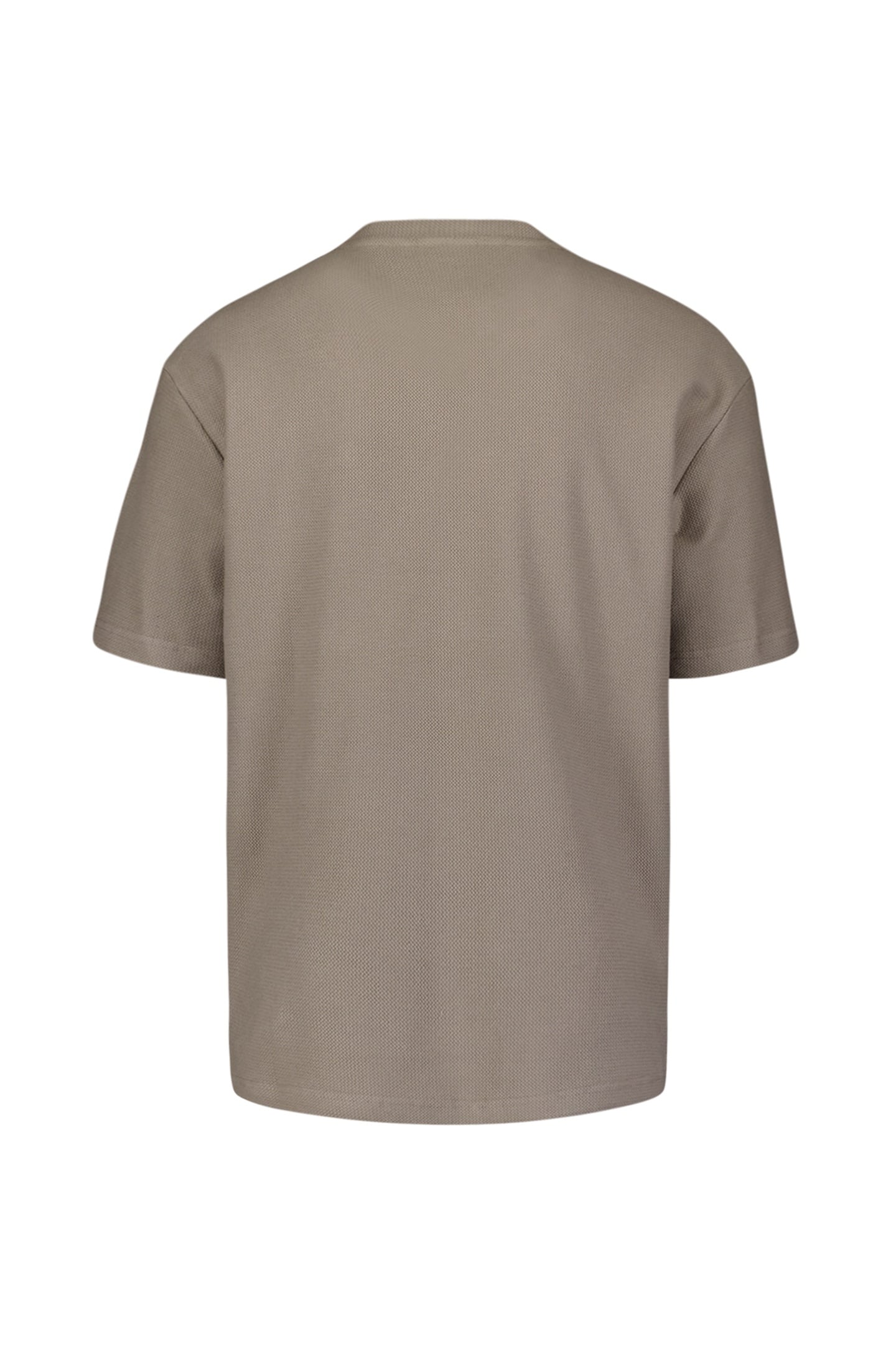 T-SHIRT CREWNECK SOLID JACQUARD CLAY 5
