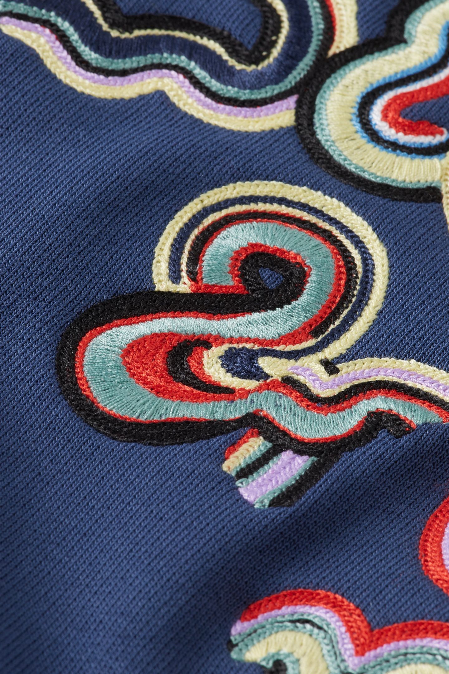 RELAXED-FIT EMBROIDERED SWEATSHIRT ATLANTIC BLUE 5